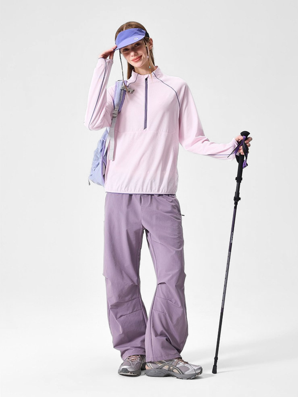 Snappy - Moisture-Wicking Quick-Dry Half-Zip Long Sleeve T-Shirt