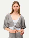 SilkTouch - Women's Contrast Balloon Sleeve Cropped Knit Set