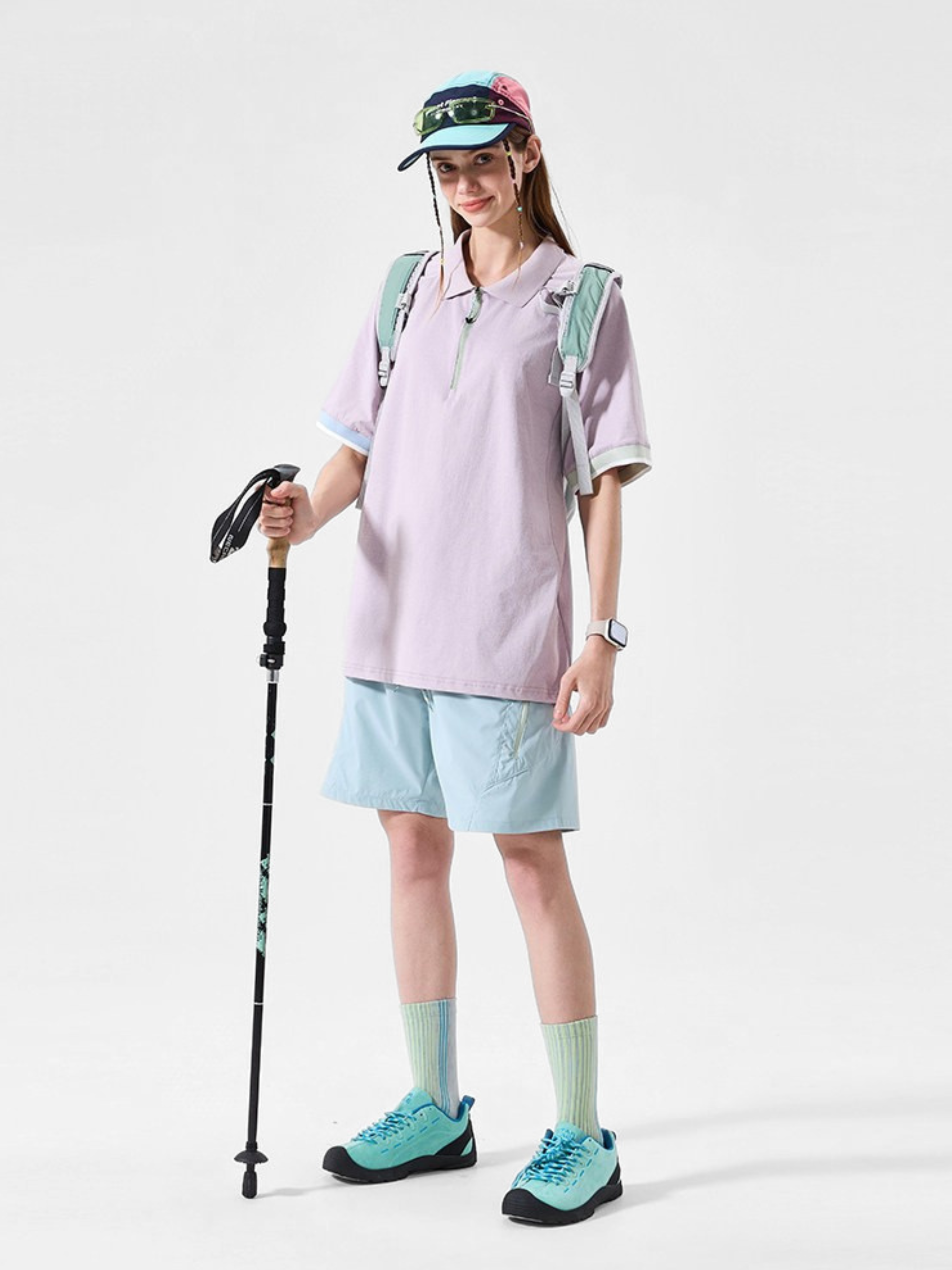 ChillFlask - Antibacterial Quick-Dry Half-Zip Polo T-Shirt