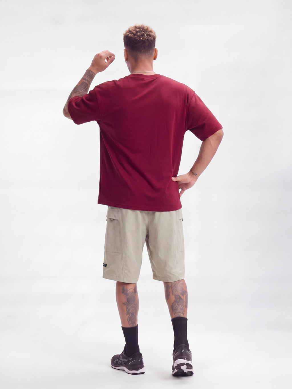 Rainhewn - Men's Lightweight Quick-Dry Belted Casual Shorts