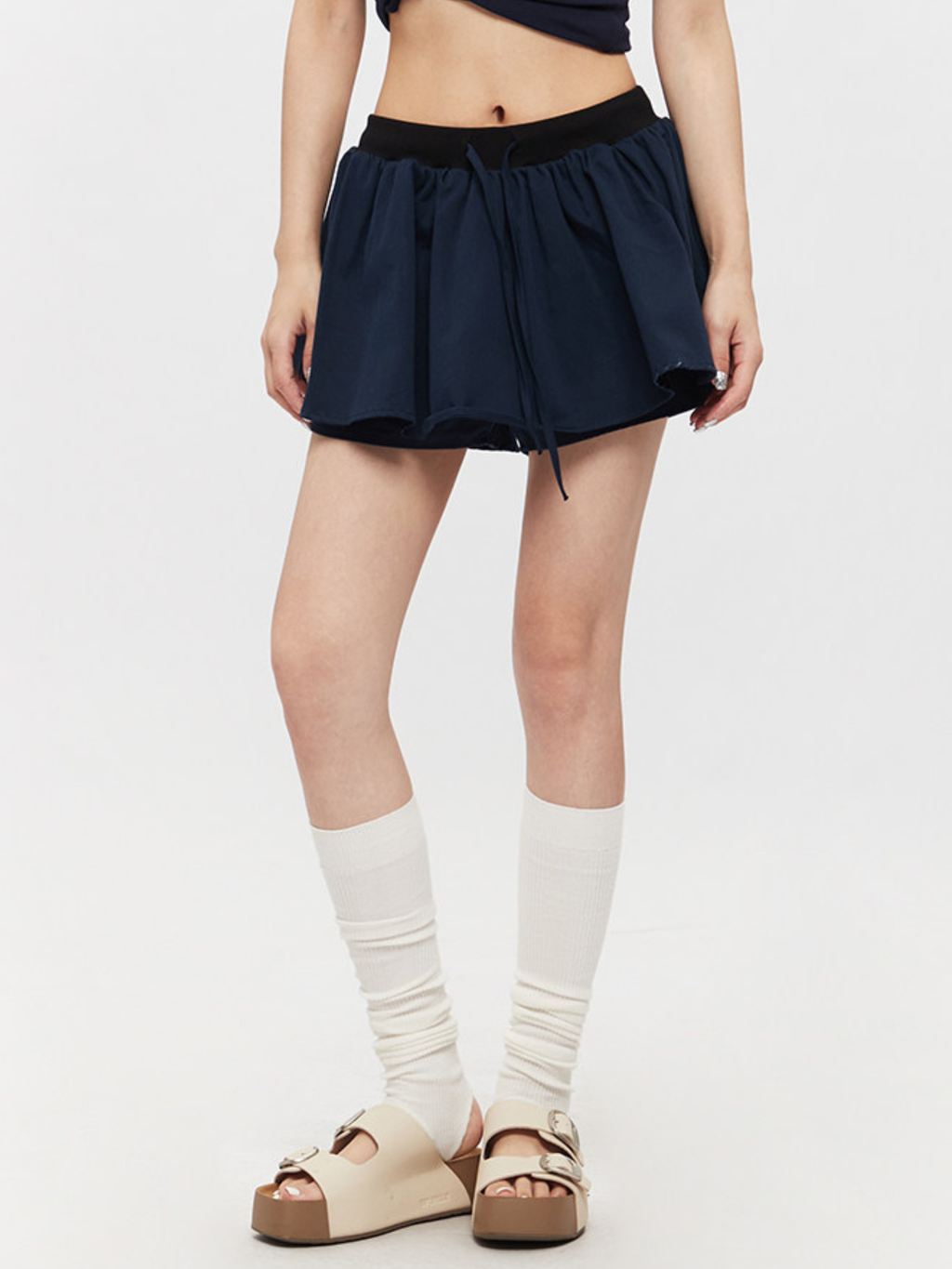 AirSwirl - Women's Drawstring Elastic Waist Pleated Skirt