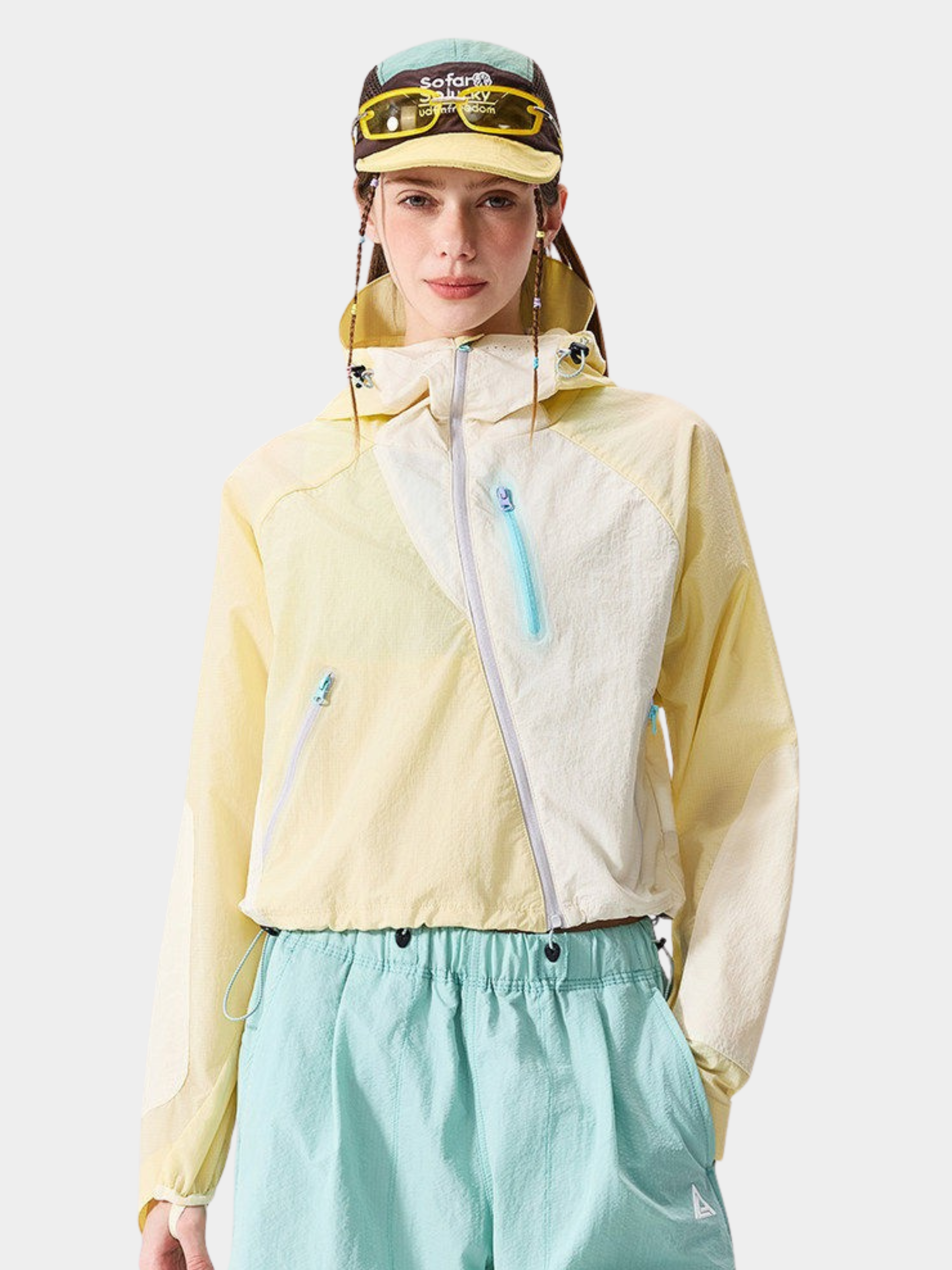 FrostFold - Women's UPF50+ Cropped Hooded Sun Protection Jacket