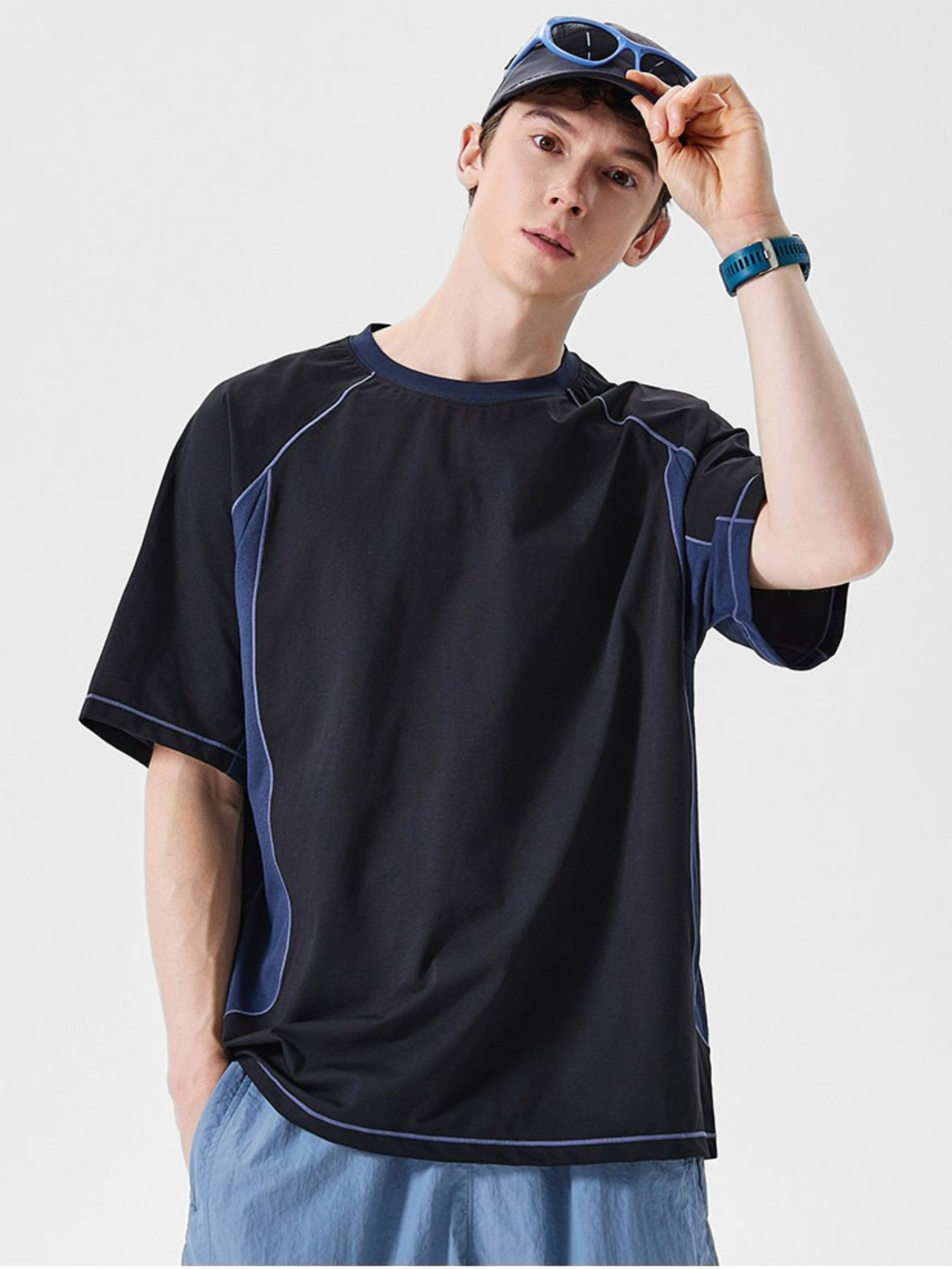 LightStep - Unisex Lightweight Quick-Dry Colorblock Performance T-Shirt