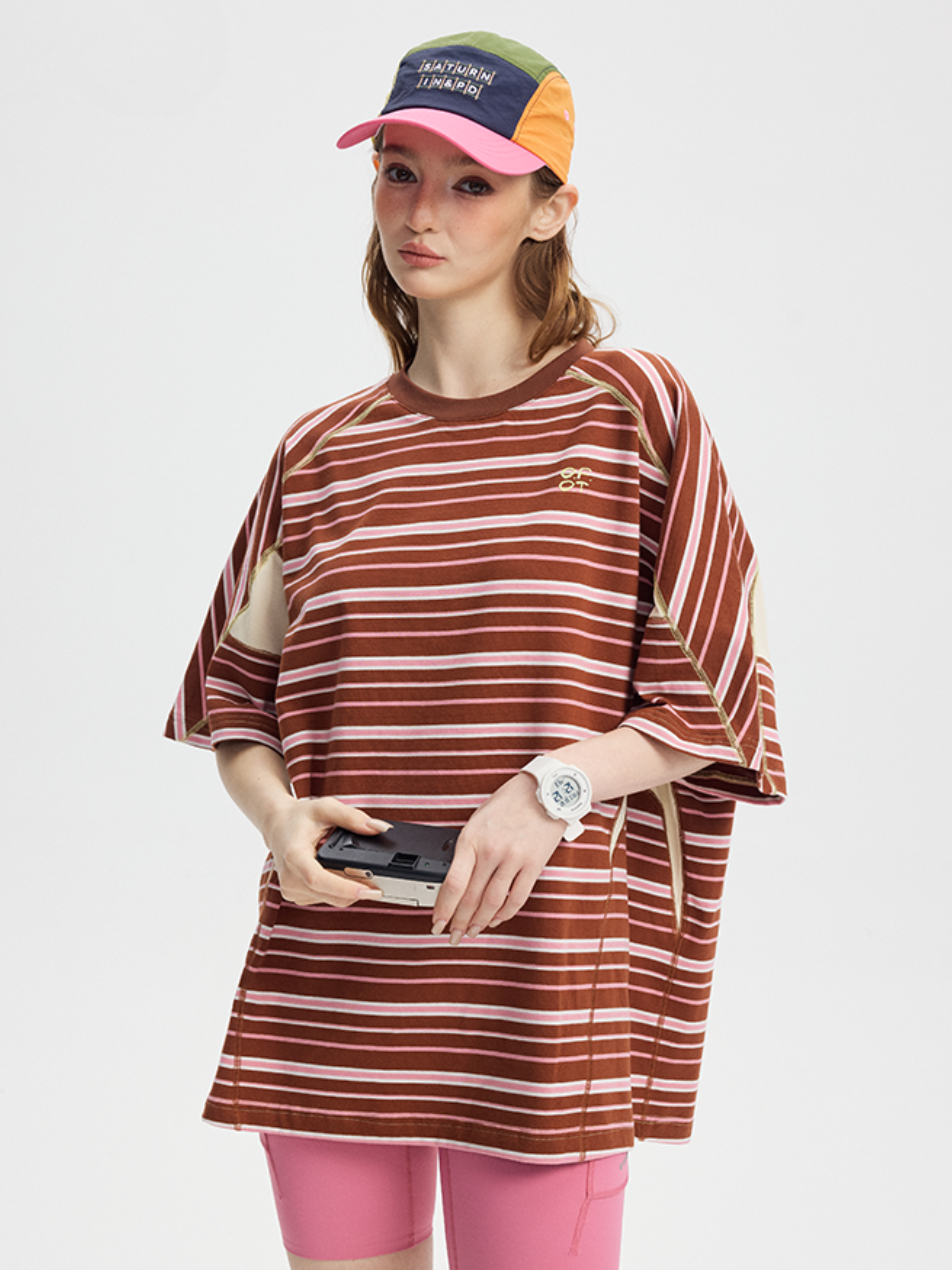 Boost - Women's Contrast Stripe Short Sleeve T-Shirt