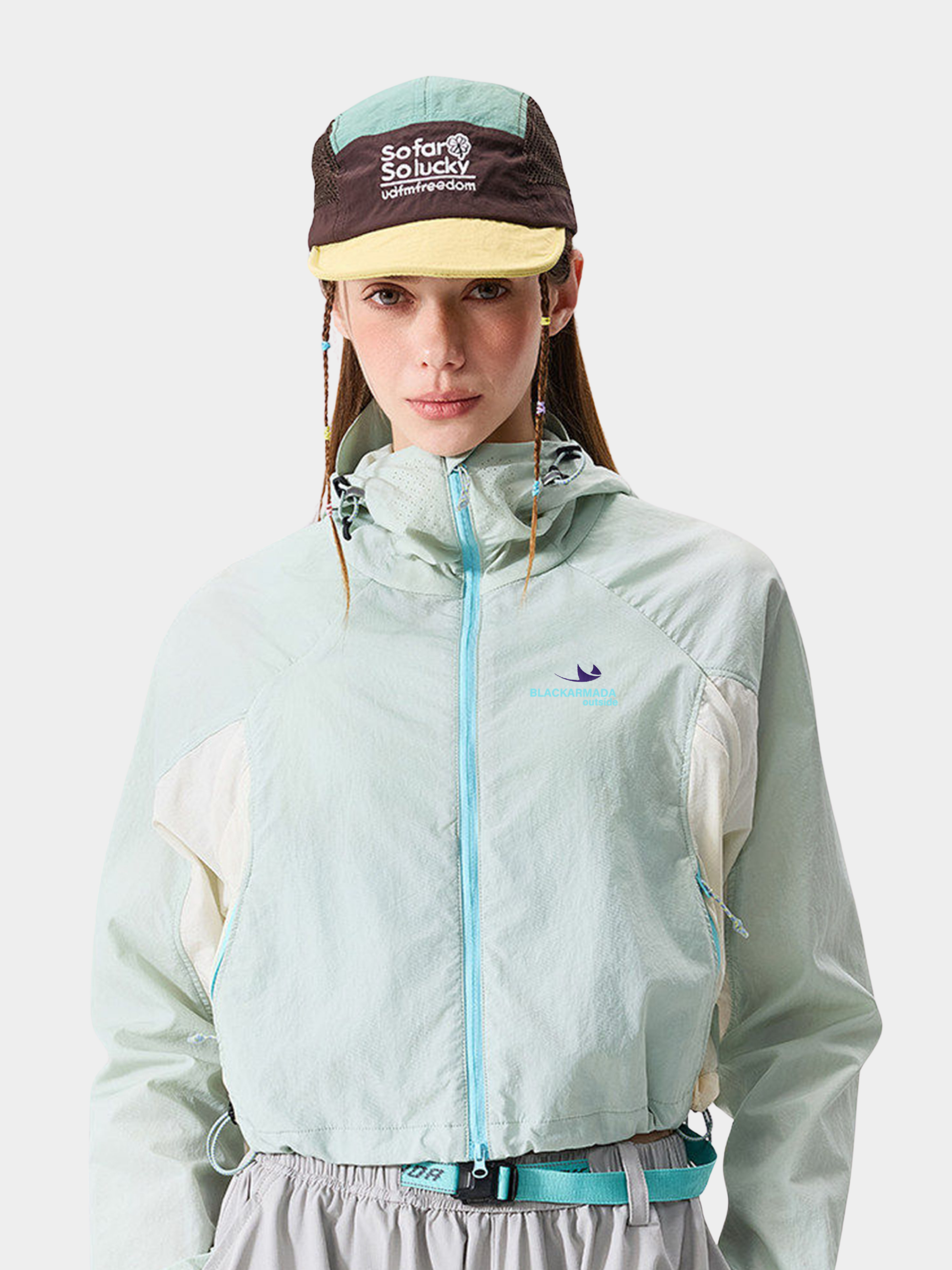 Resonance - Women's Water-Repellent Colorblock Cropped Jacket
