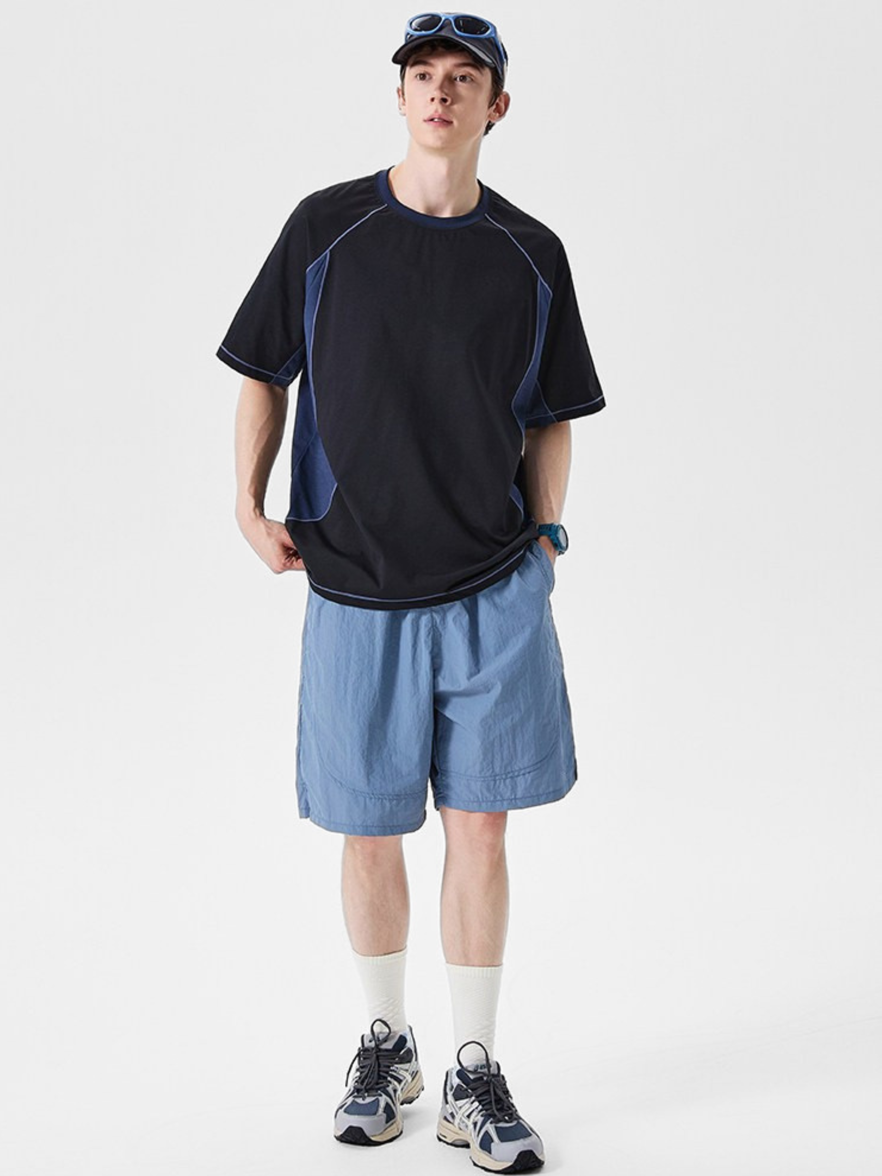LightStep - Unisex Lightweight Quick-Dry Colorblock Performance T-Shirt