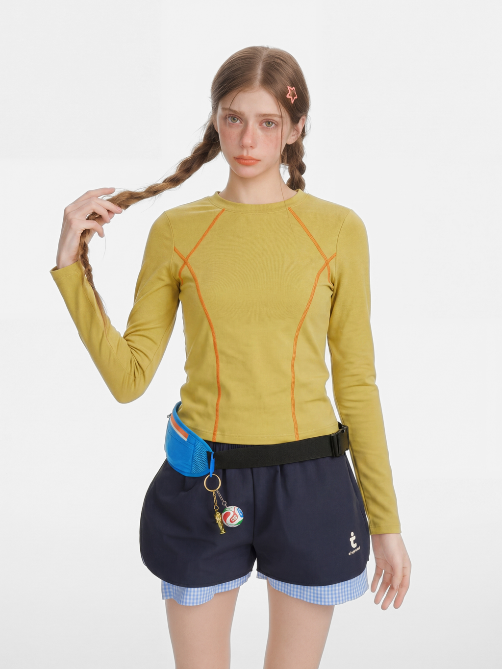 Darkrun - Women's Slim Fit Cropped Long Sleeve T-Shirt