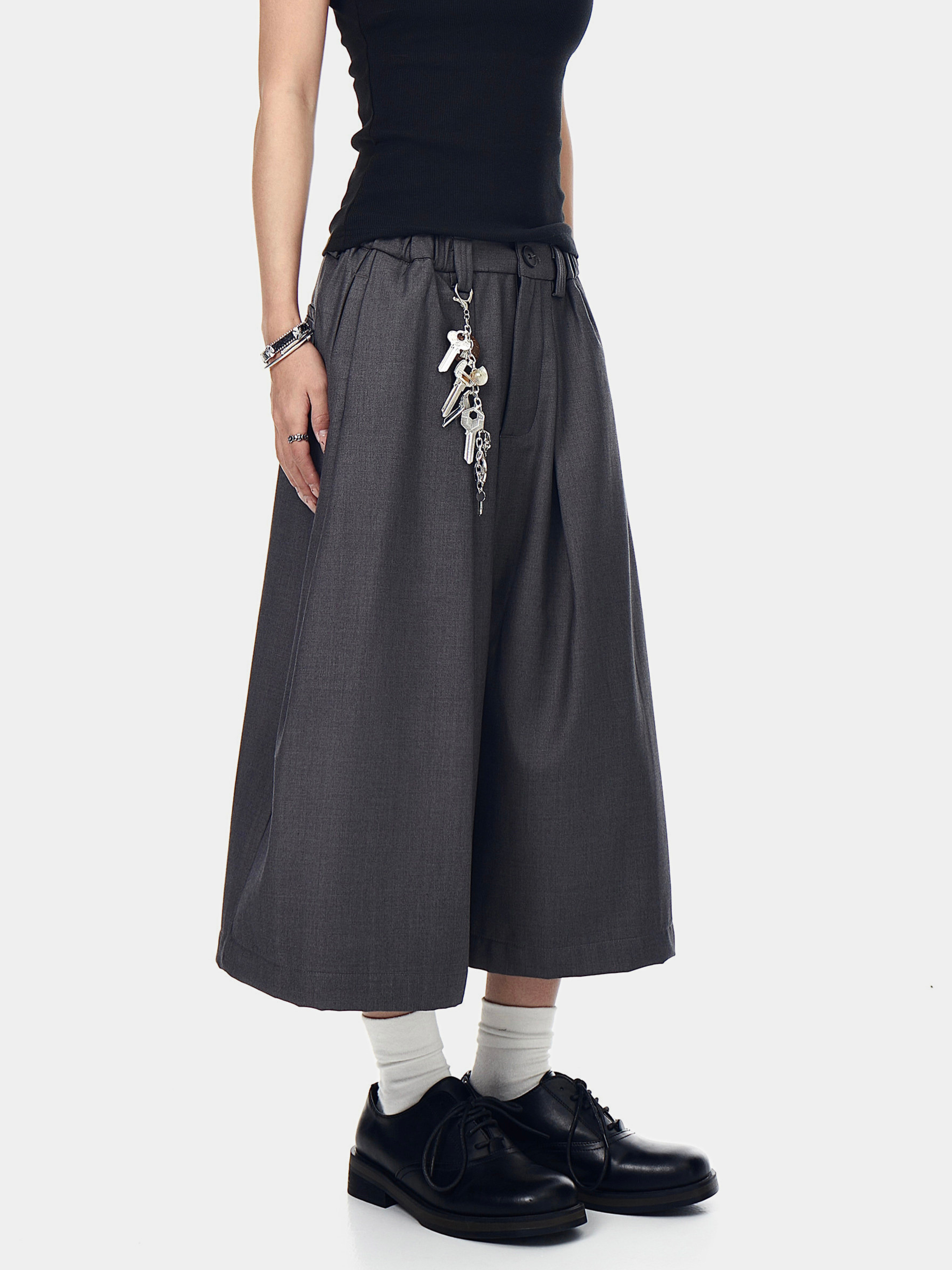 Thunderbark - Women's Wrinkle-Resistant Wide-Leg Cropped Pants