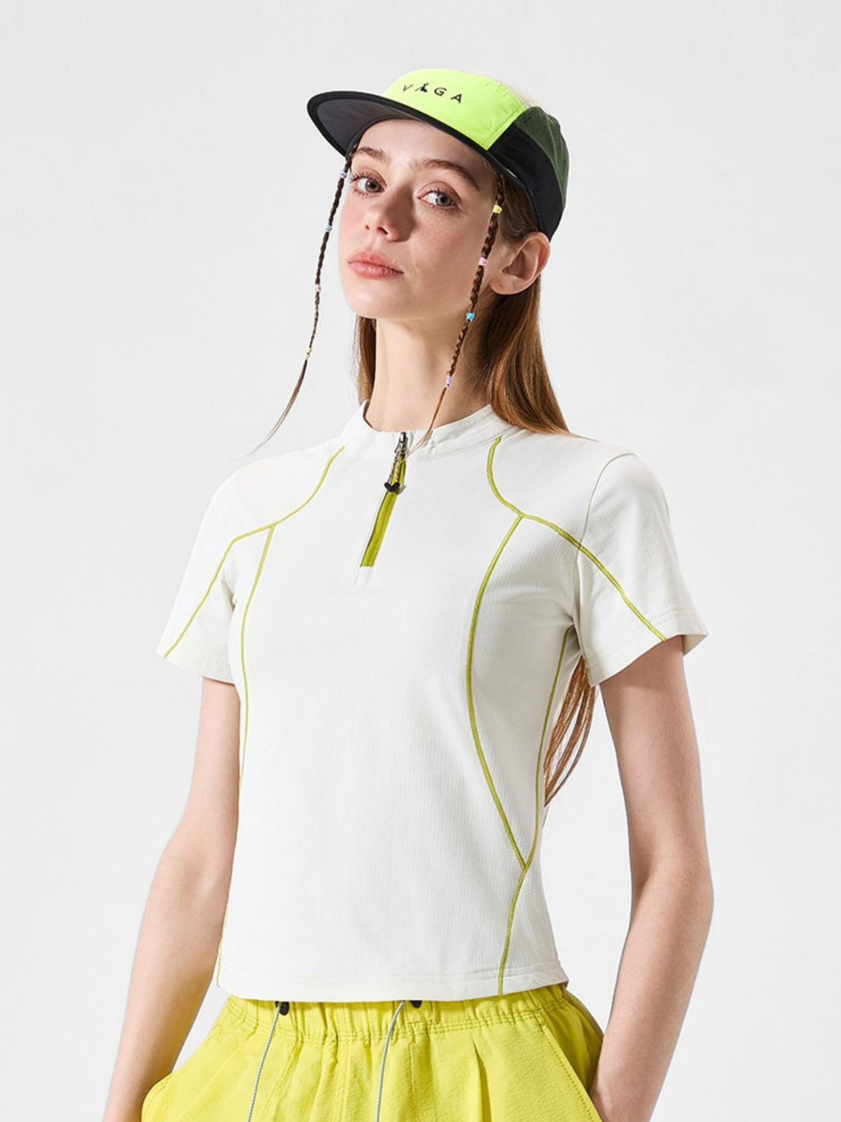 ChillChair - Women's Quick-Dry Antibacterial Half-Zip Performance T-Shirt