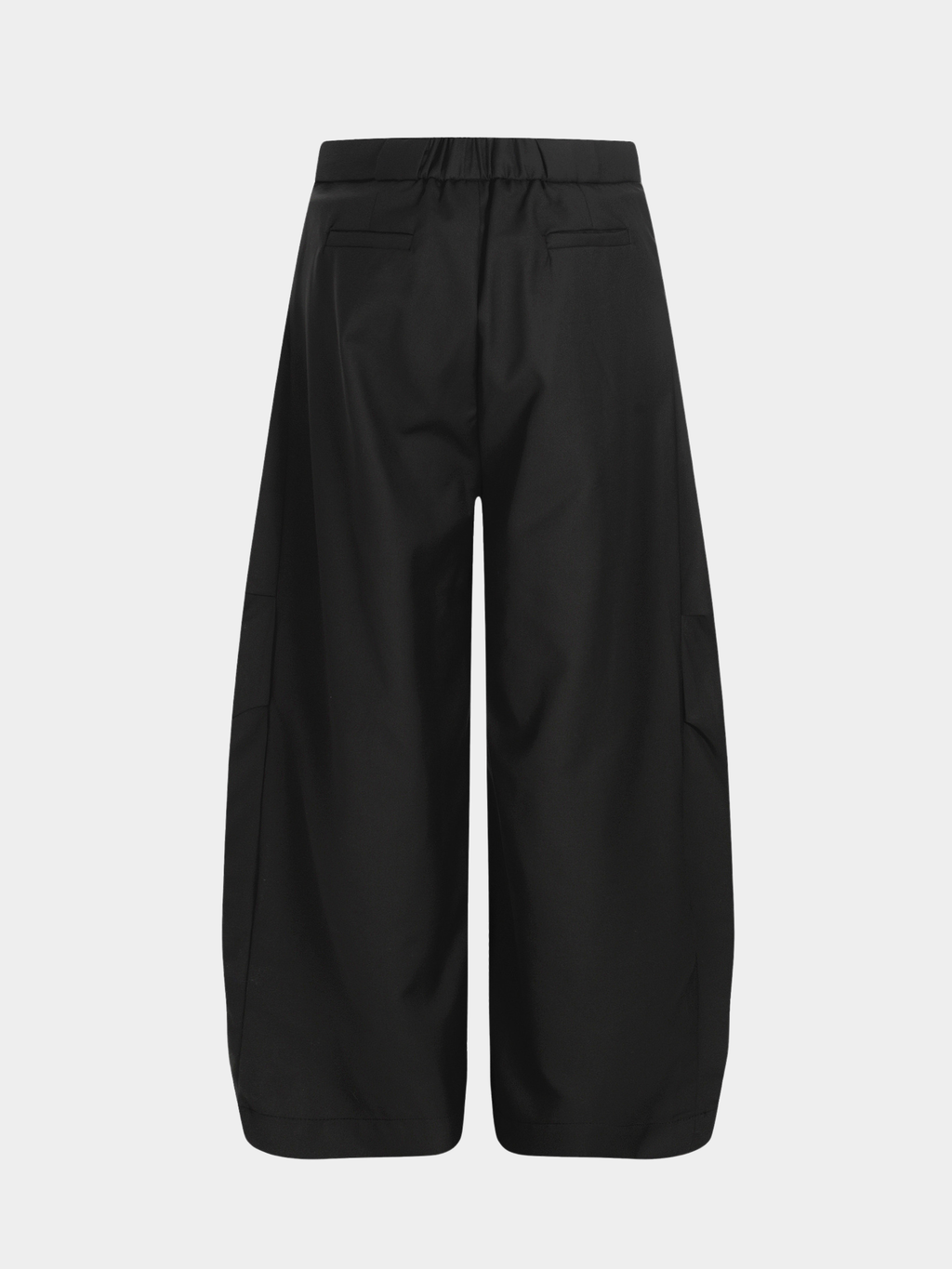 Ashshine - Women's Pleated Drawstring Waist Wide-Leg Tailored Pants