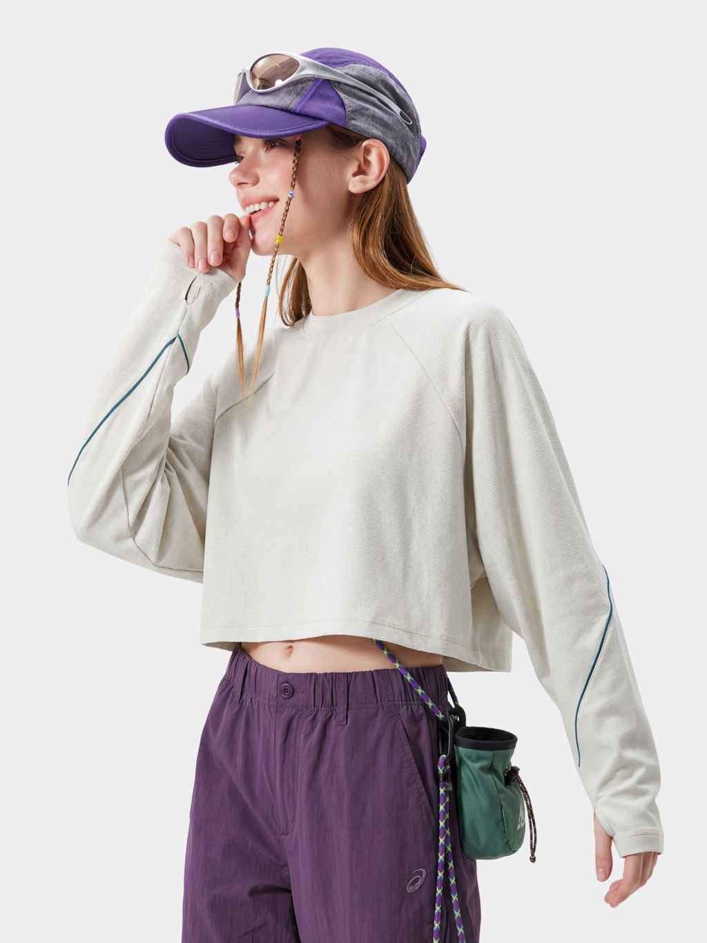 Crossland - Women's Lightweight Breathable Quick-Dry Cropped Long Sleeve