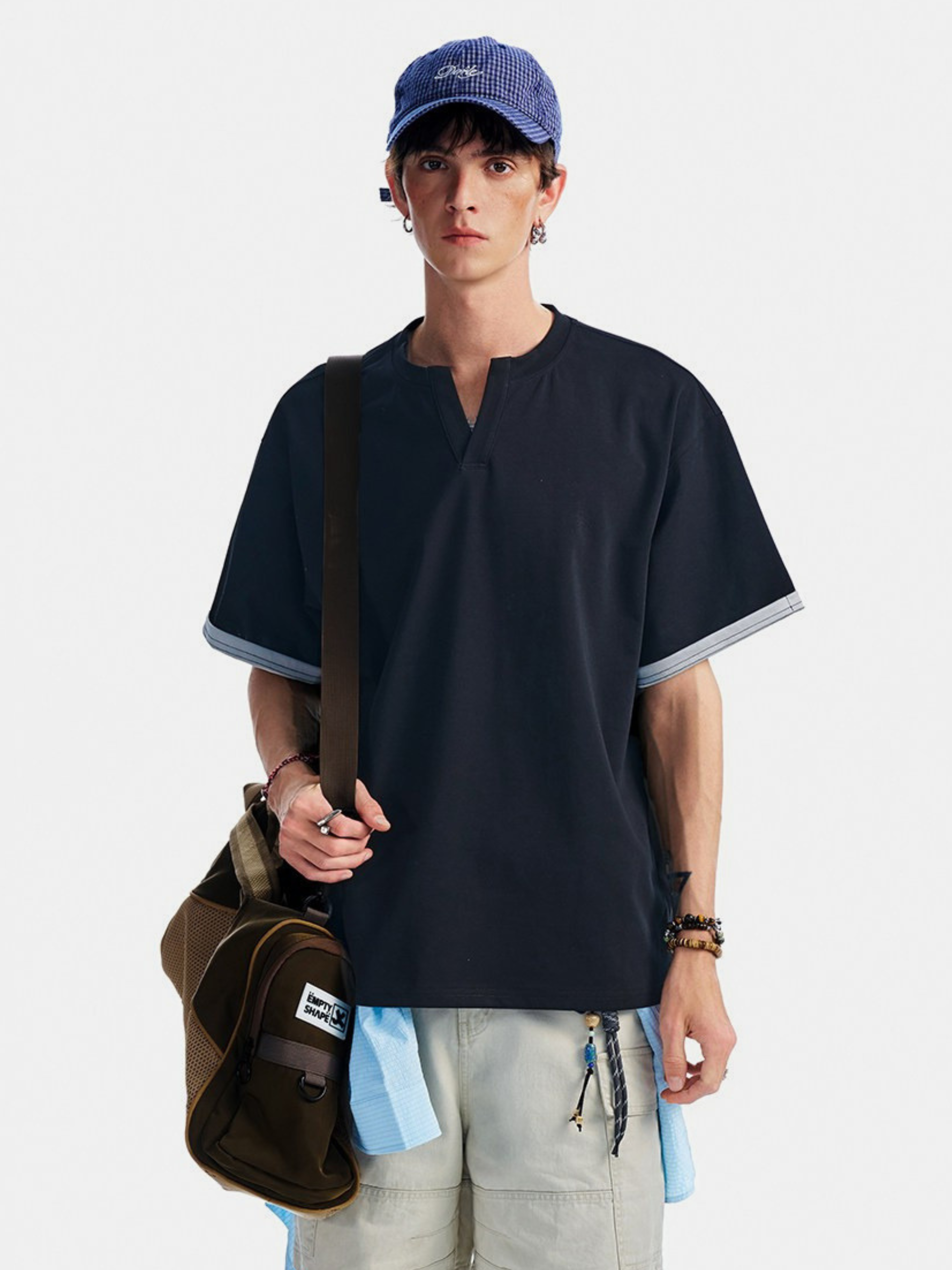 Thunderridge - Men's Layered Crew Neck T-Shirt