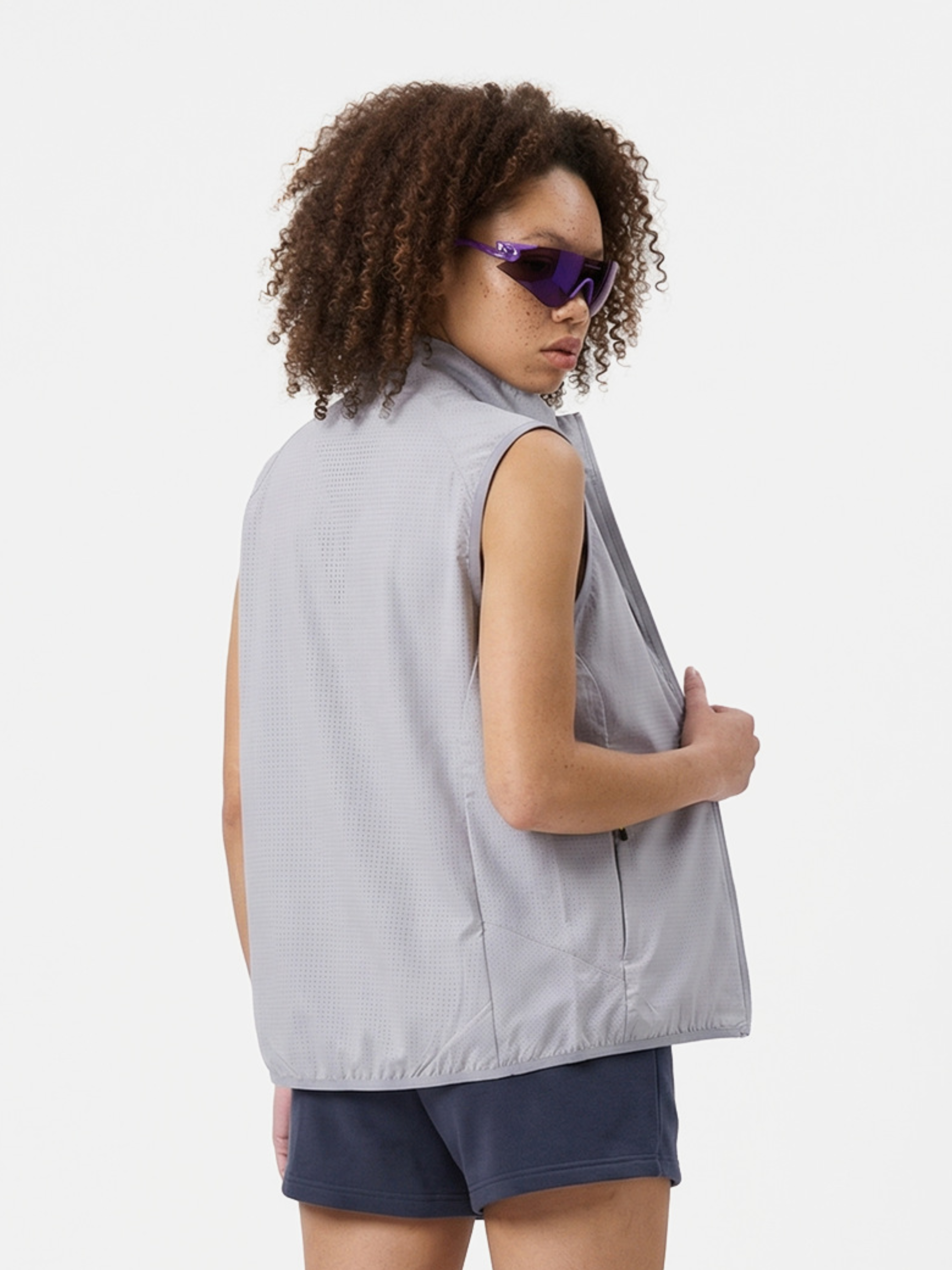 FoxCliff - Unisex Lightweight Perforated Mesh Breathable Zip Vest