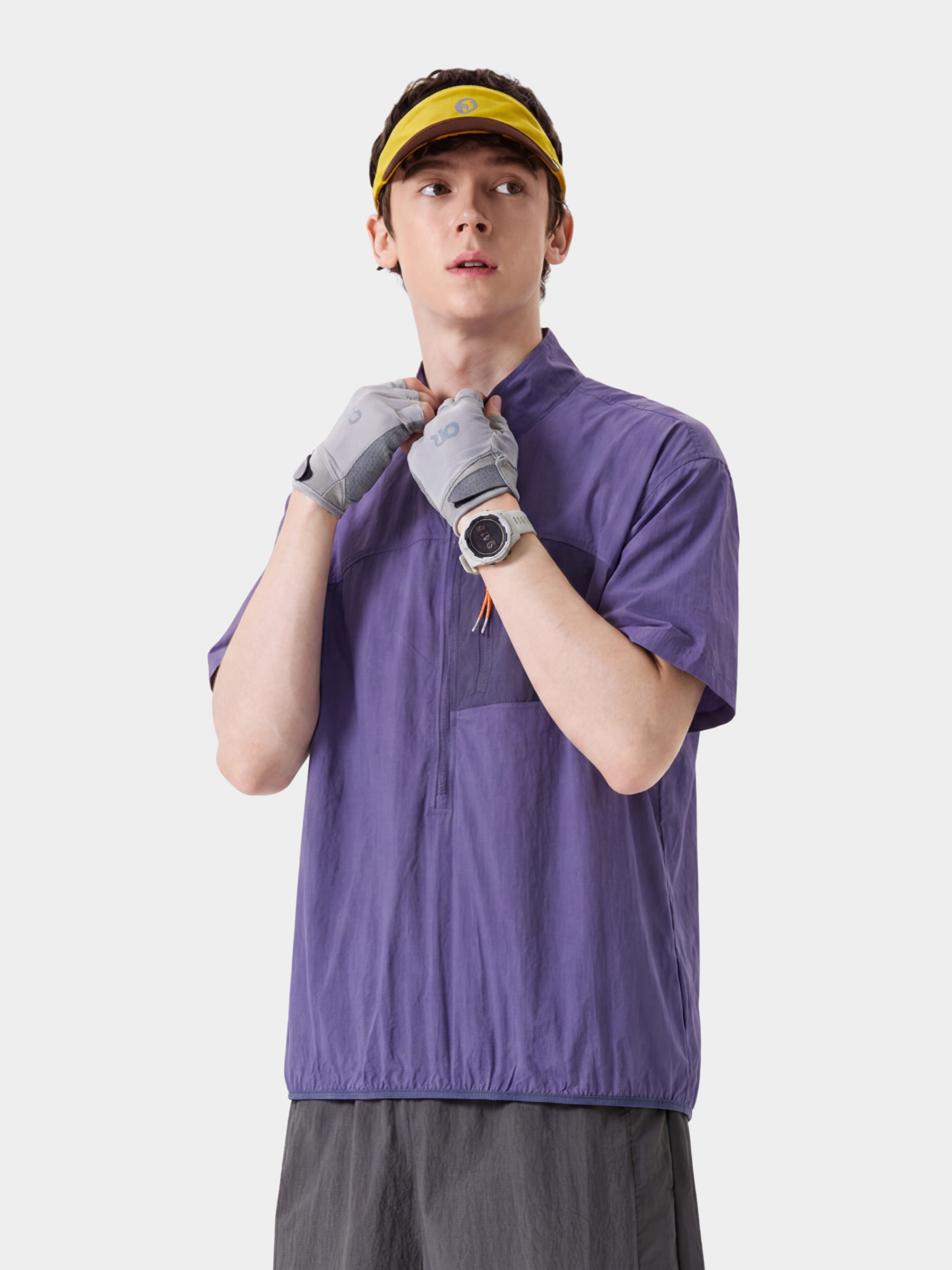 IronRidge - UPF50+ Lightweight Half-Zip Stand Collar Quick-Dry T-Shirt