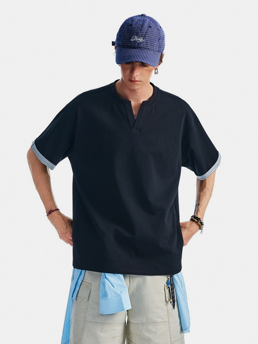 Thunderridge - Men's Layered Crew Neck T-Shirt