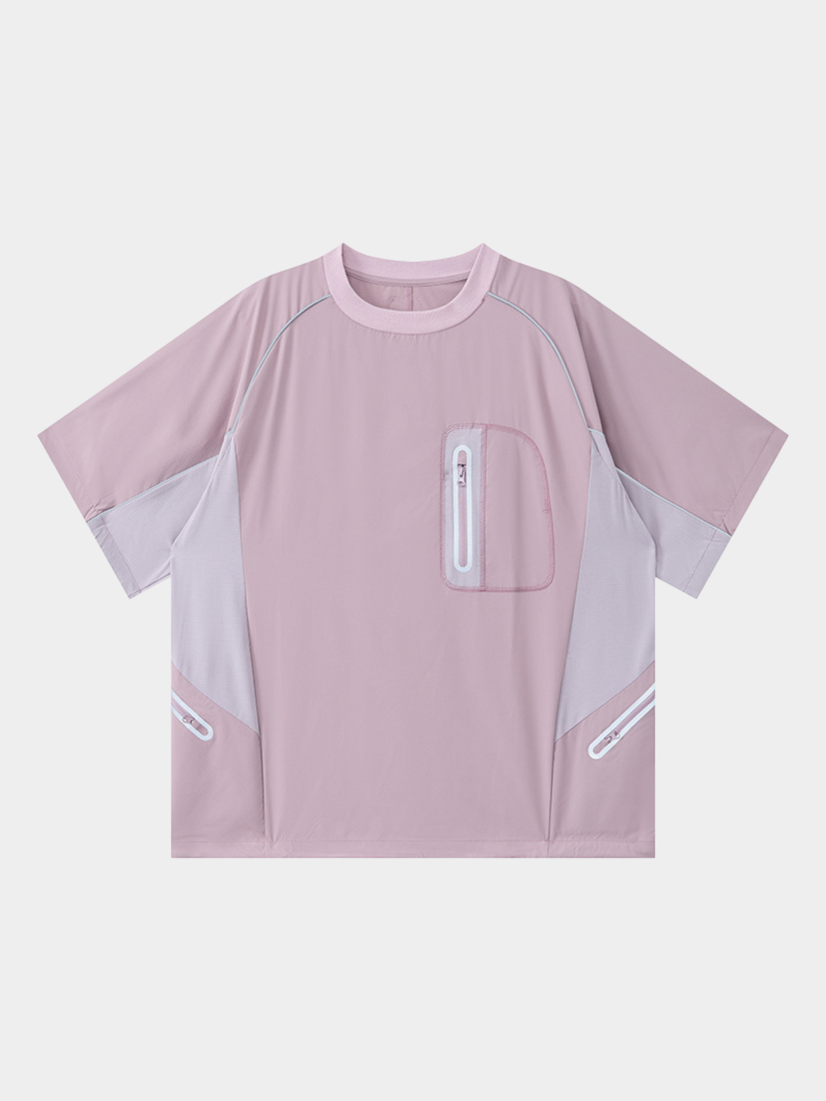 LightFlare - Unisex Colorblock Mesh Breathable Quick-Dry T-Shirt