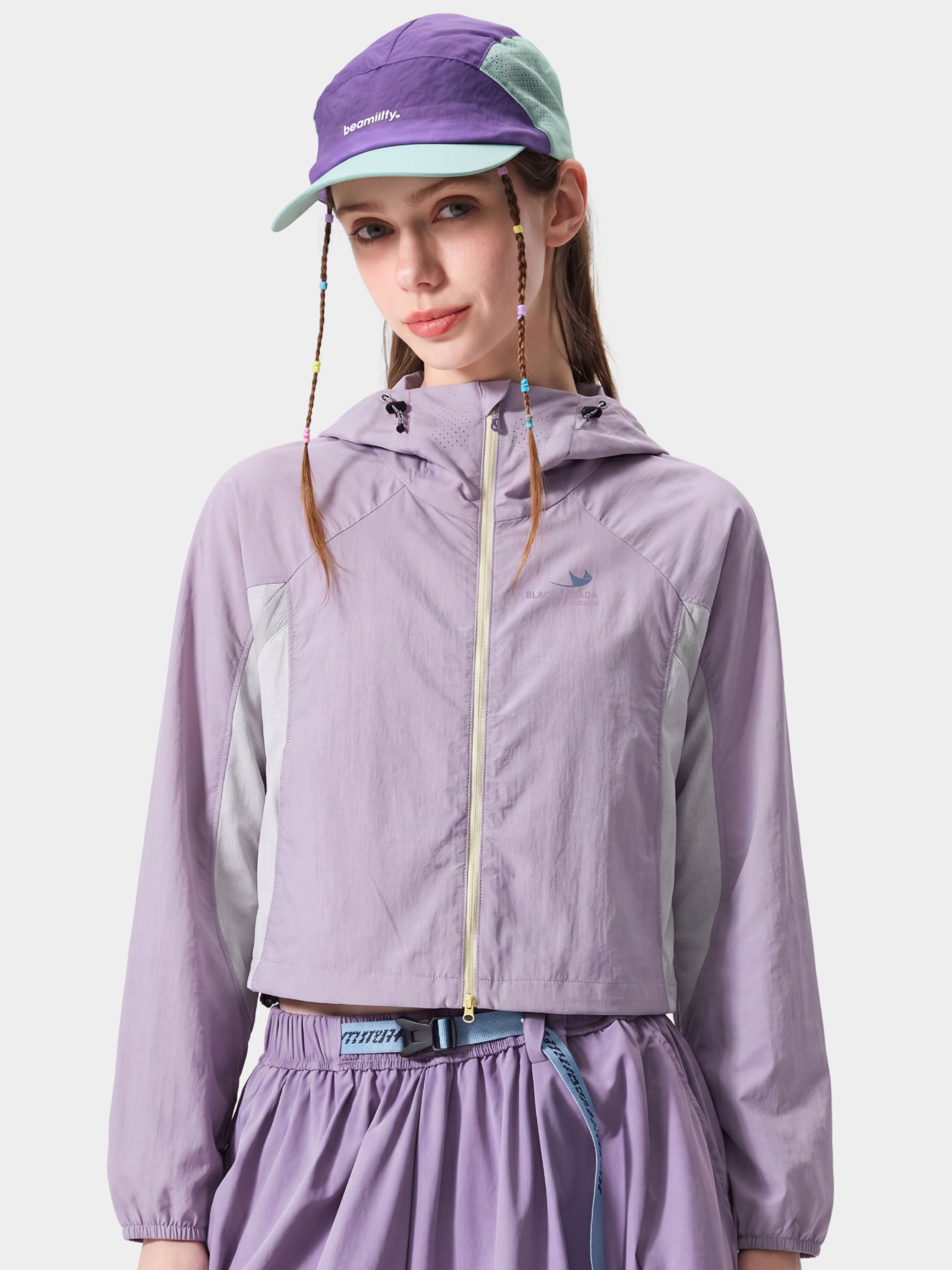 Resonance - Women's Water-Repellent Colorblock Cropped Jacket