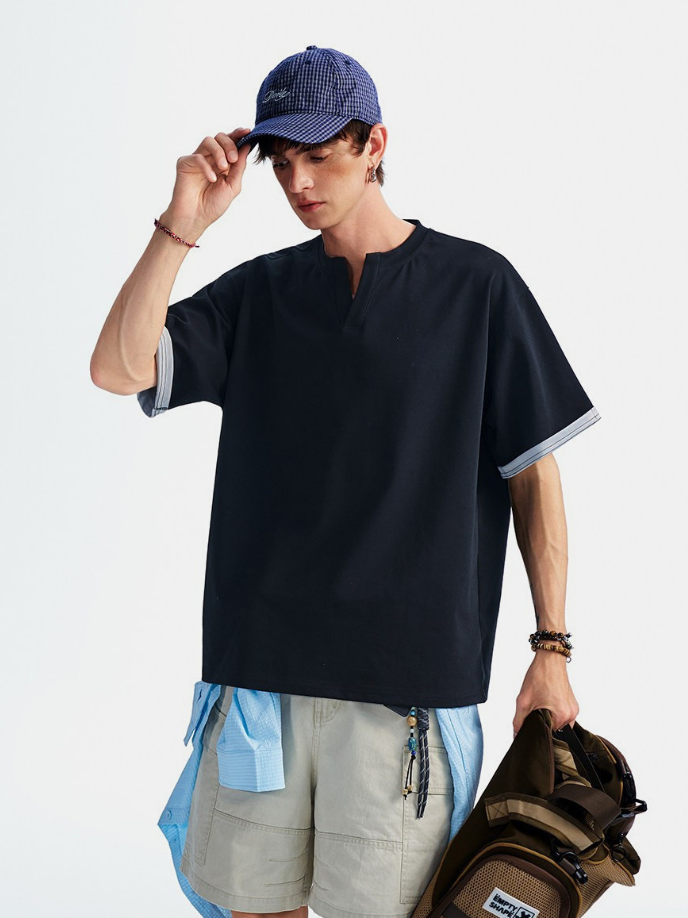 Thunderridge - Men's Layered Crew Neck T-Shirt