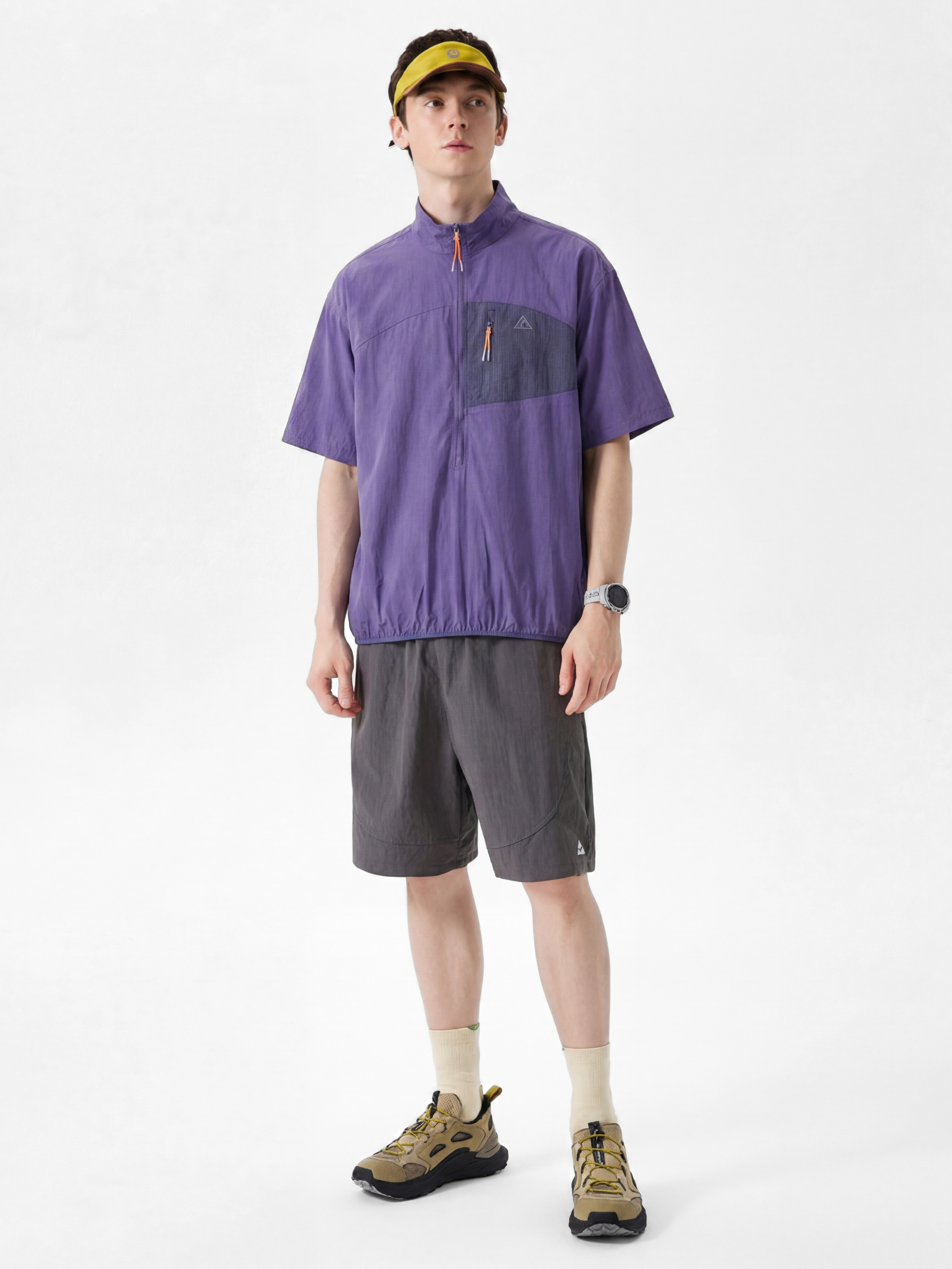 IronRidge - UPF50+ Lightweight Half-Zip Stand Collar Quick-Dry T-Shirt