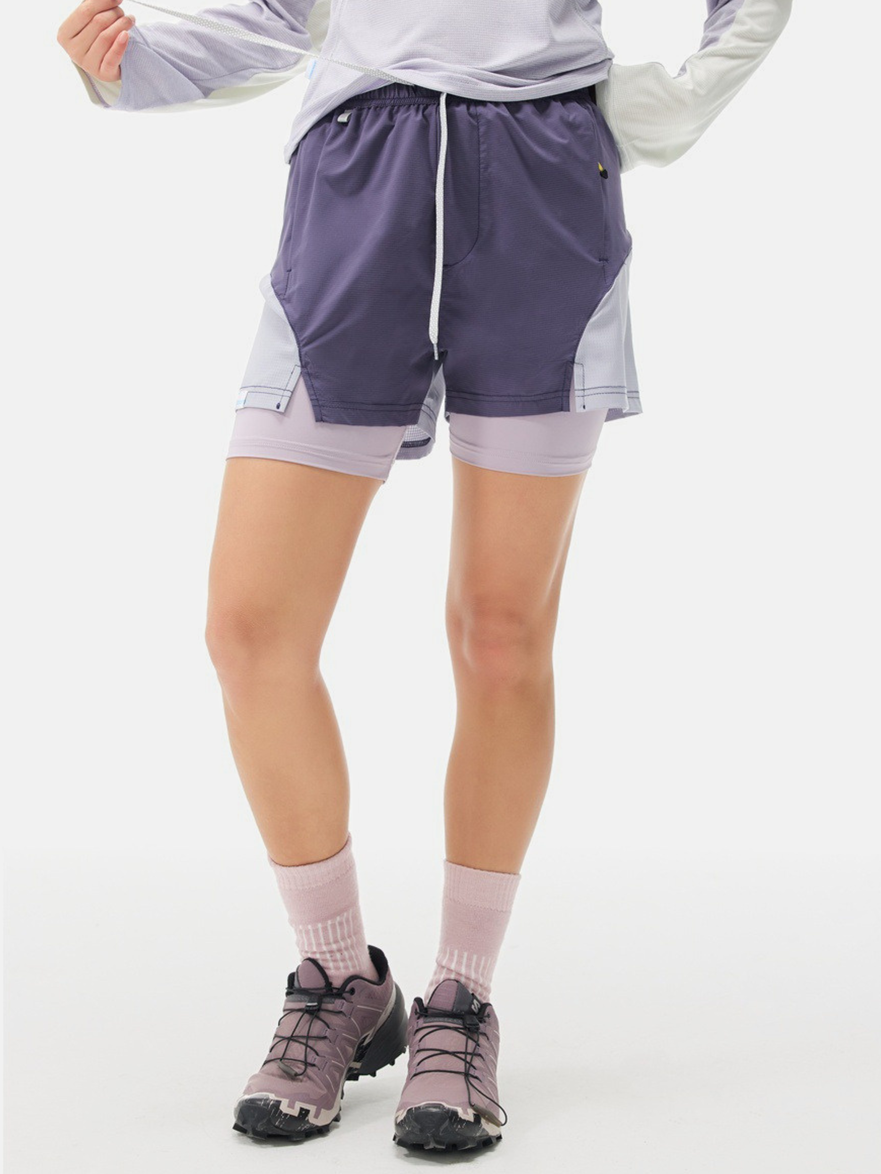AlpGear - Unisex Quick-Dry 2-in-1 Anti-Exposure Athletic Shorts