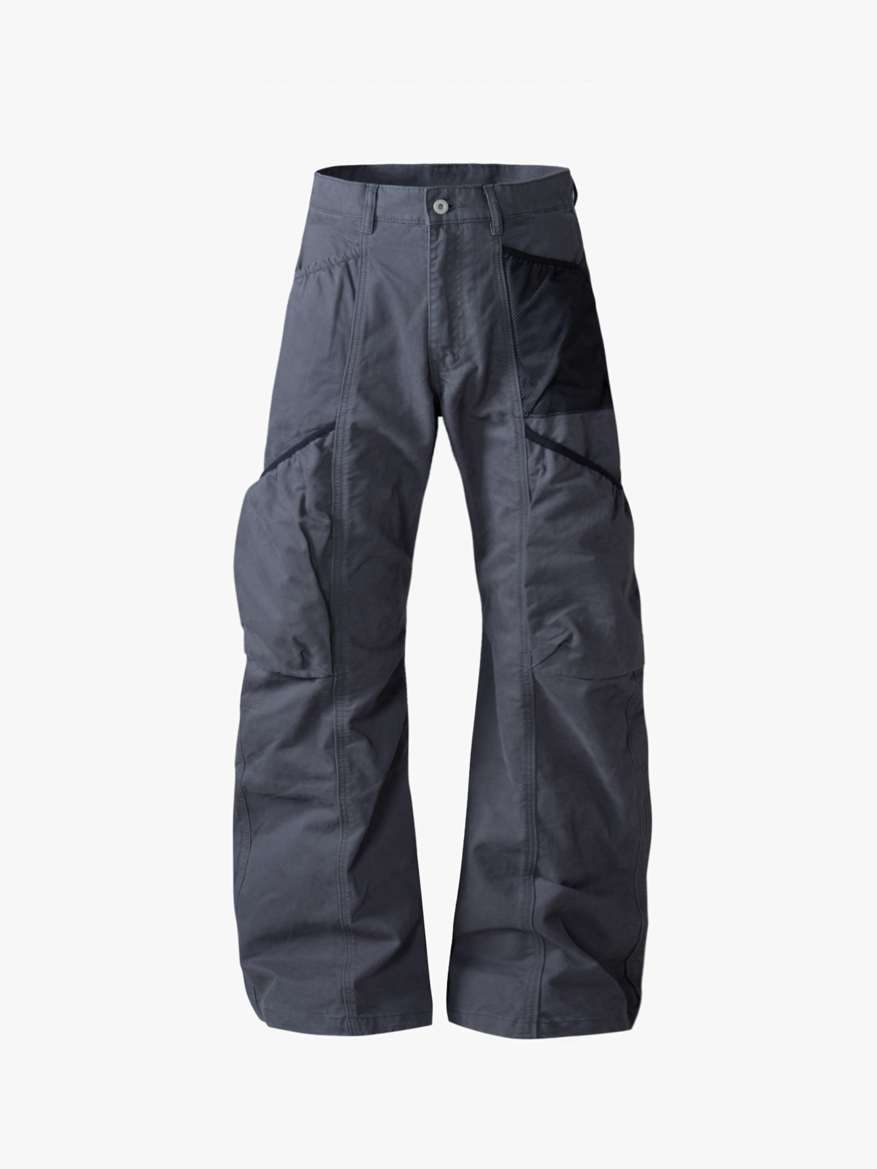 SleekLine - Men's Cross-Strap Multi-Pocket Curved Cargo Pants