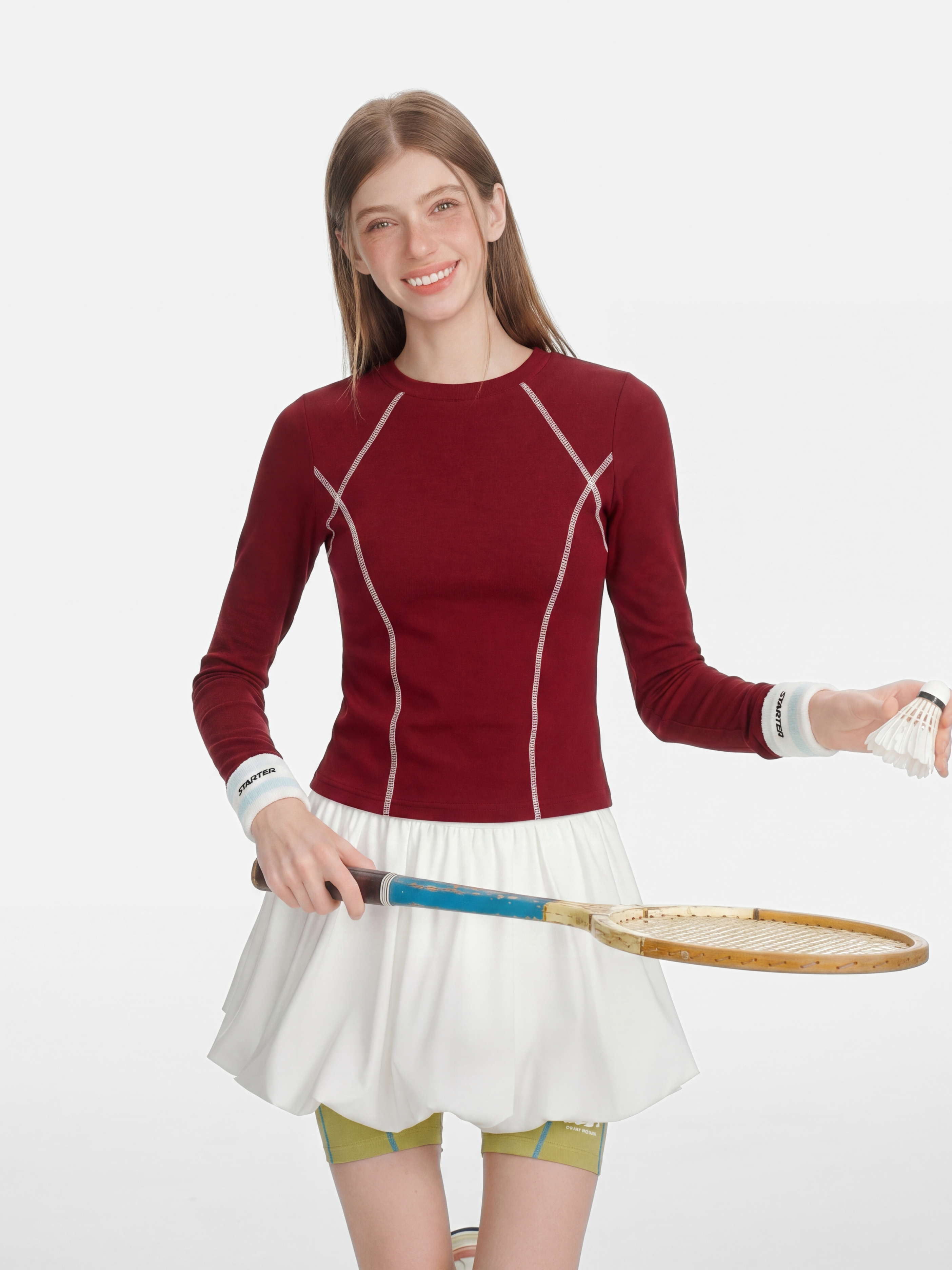 Darkrun - Women's Slim Fit Cropped Long Sleeve T-Shirt