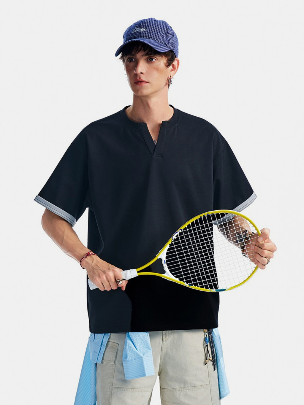 Thunderridge - Men's Layered Crew Neck T-Shirt