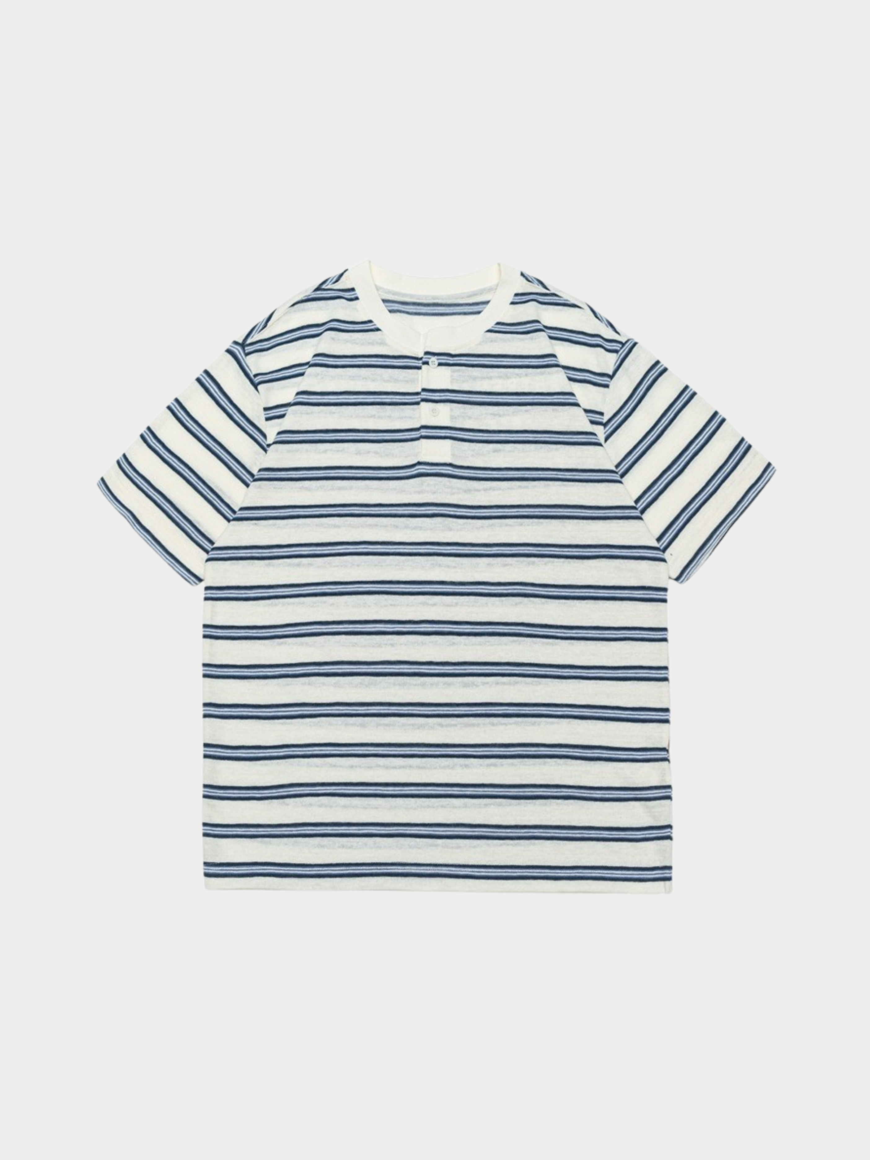 CrestWrap - Men's Lyocell Blend Henley Short Sleeve T-Shirt