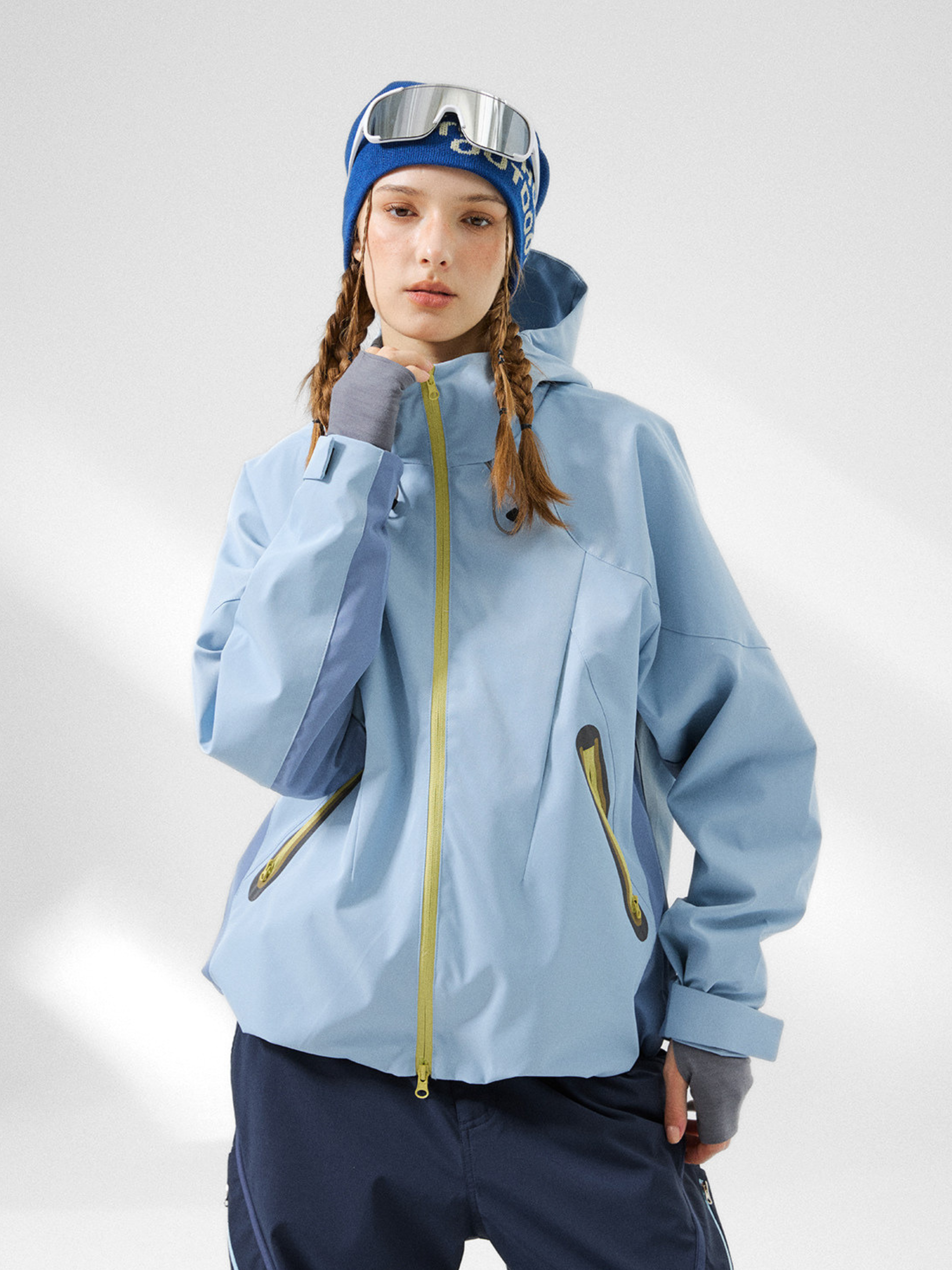 Ashrun - Unisex 8000mm Waterproof Reflective Shell Jacket