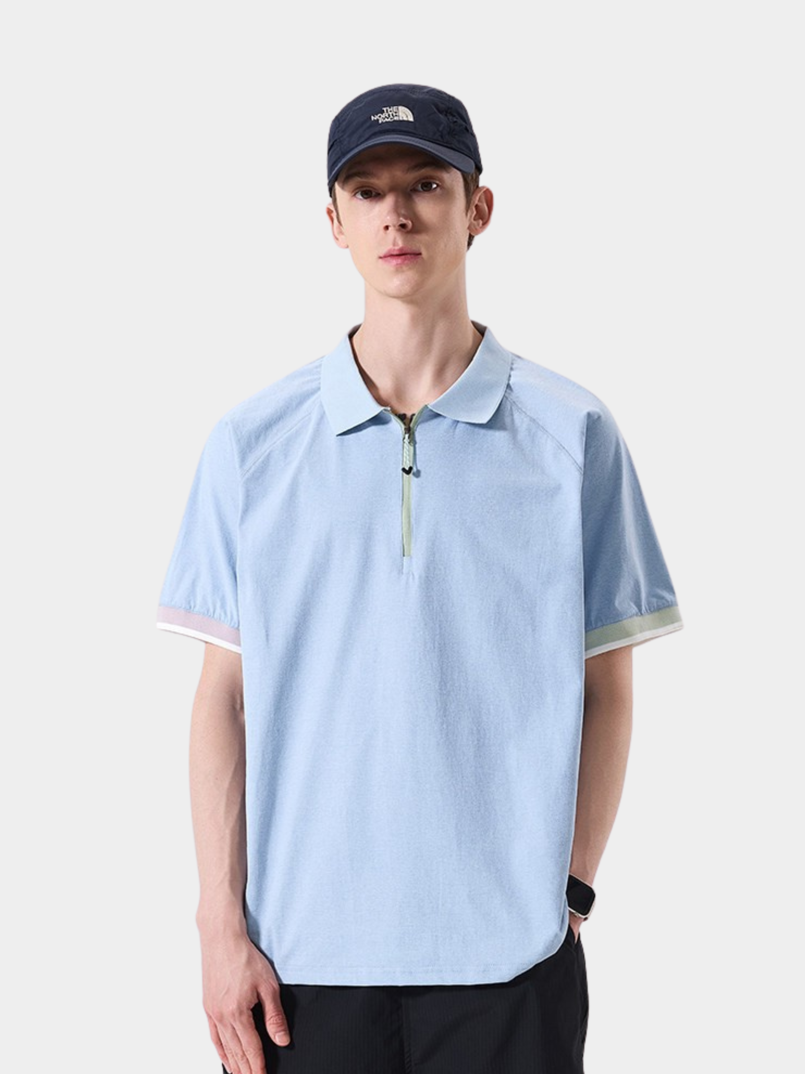 ChillFlask - Antibacterial Quick-Dry Half-Zip Polo T-Shirt