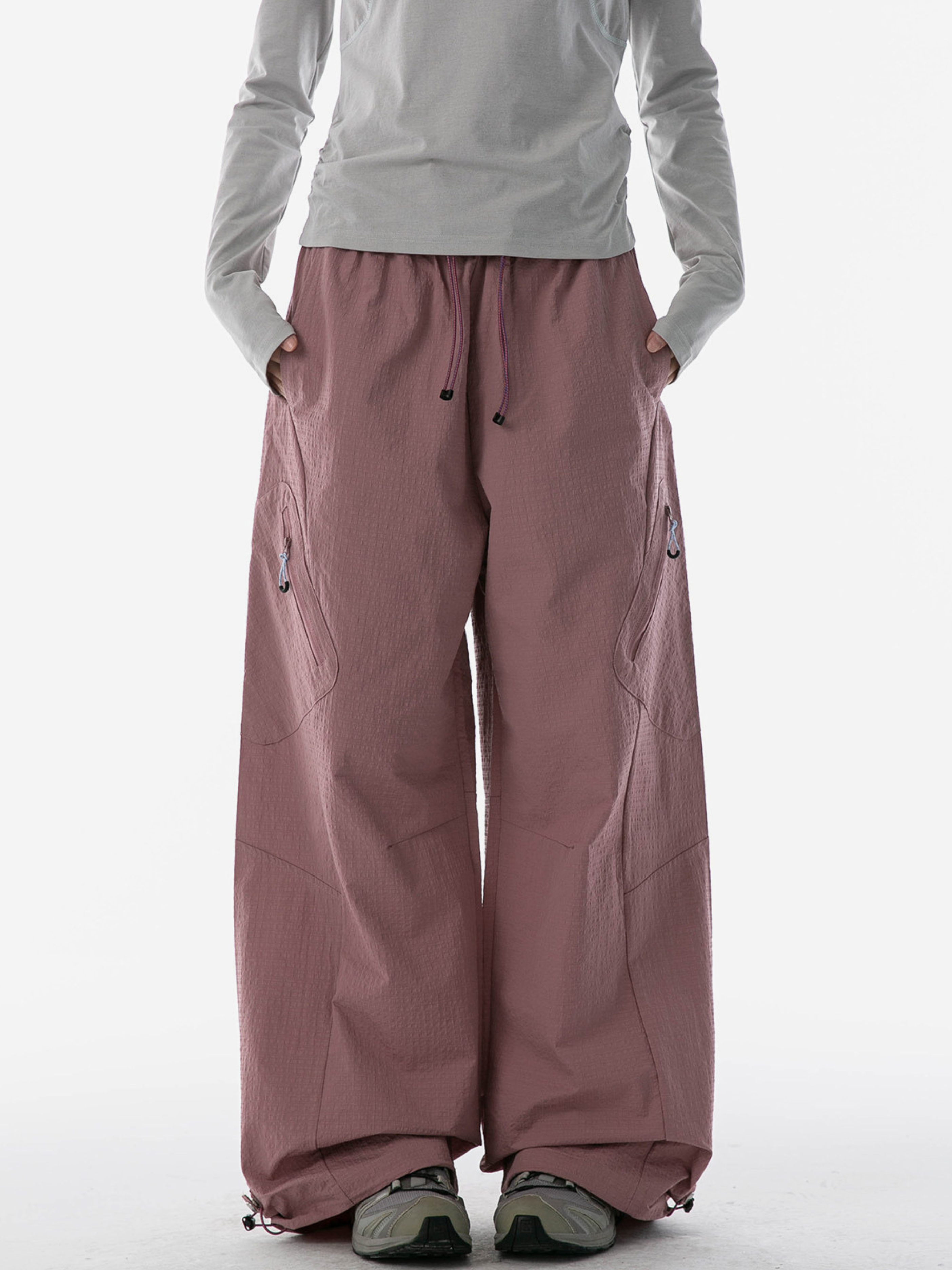 Thalax - Women's Large Pockets Water-Repellent Paratrooper Pants
