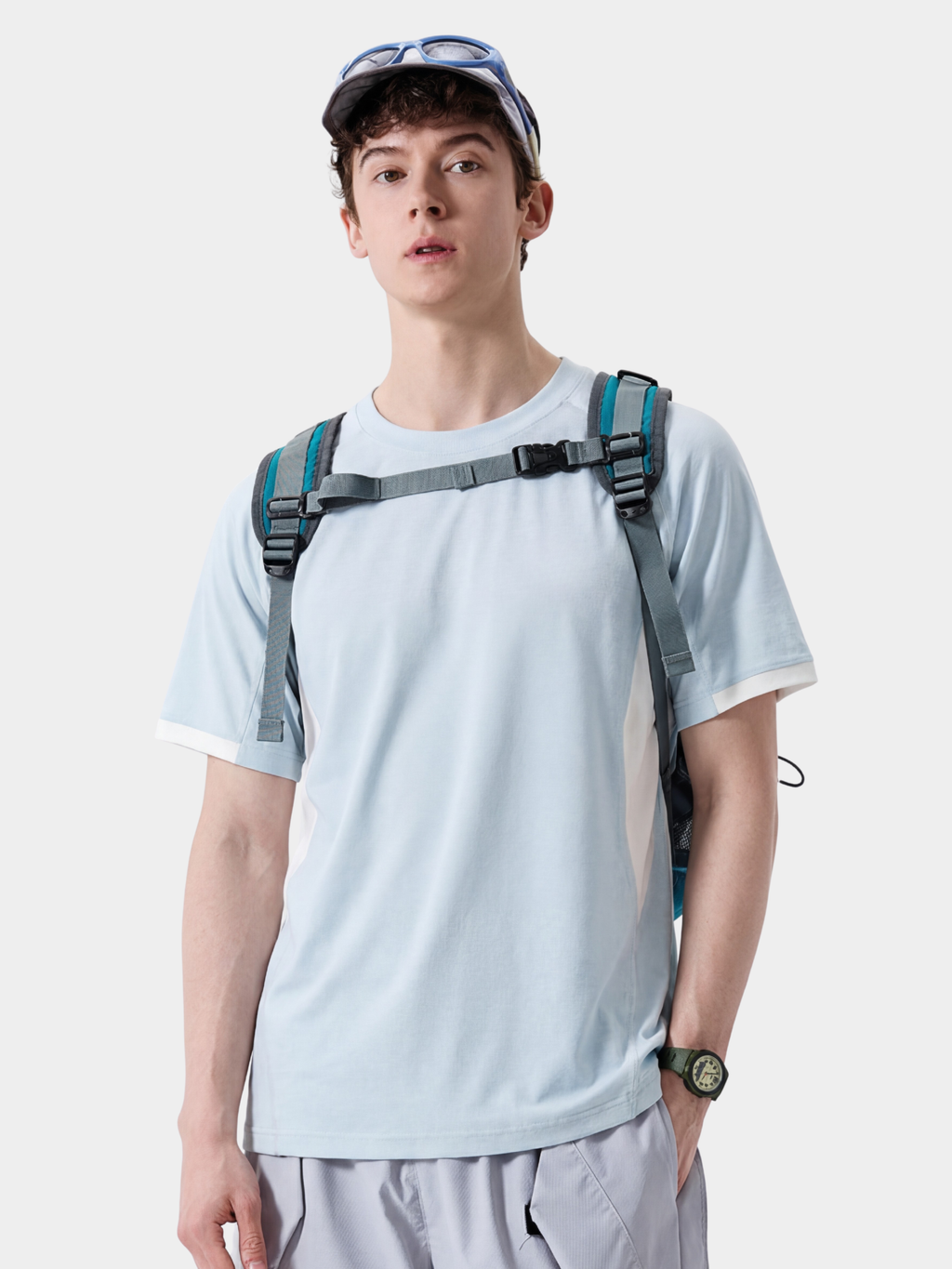 Fireclaw - Unisex Quick-Dry Colorblock Performance T-Shirt