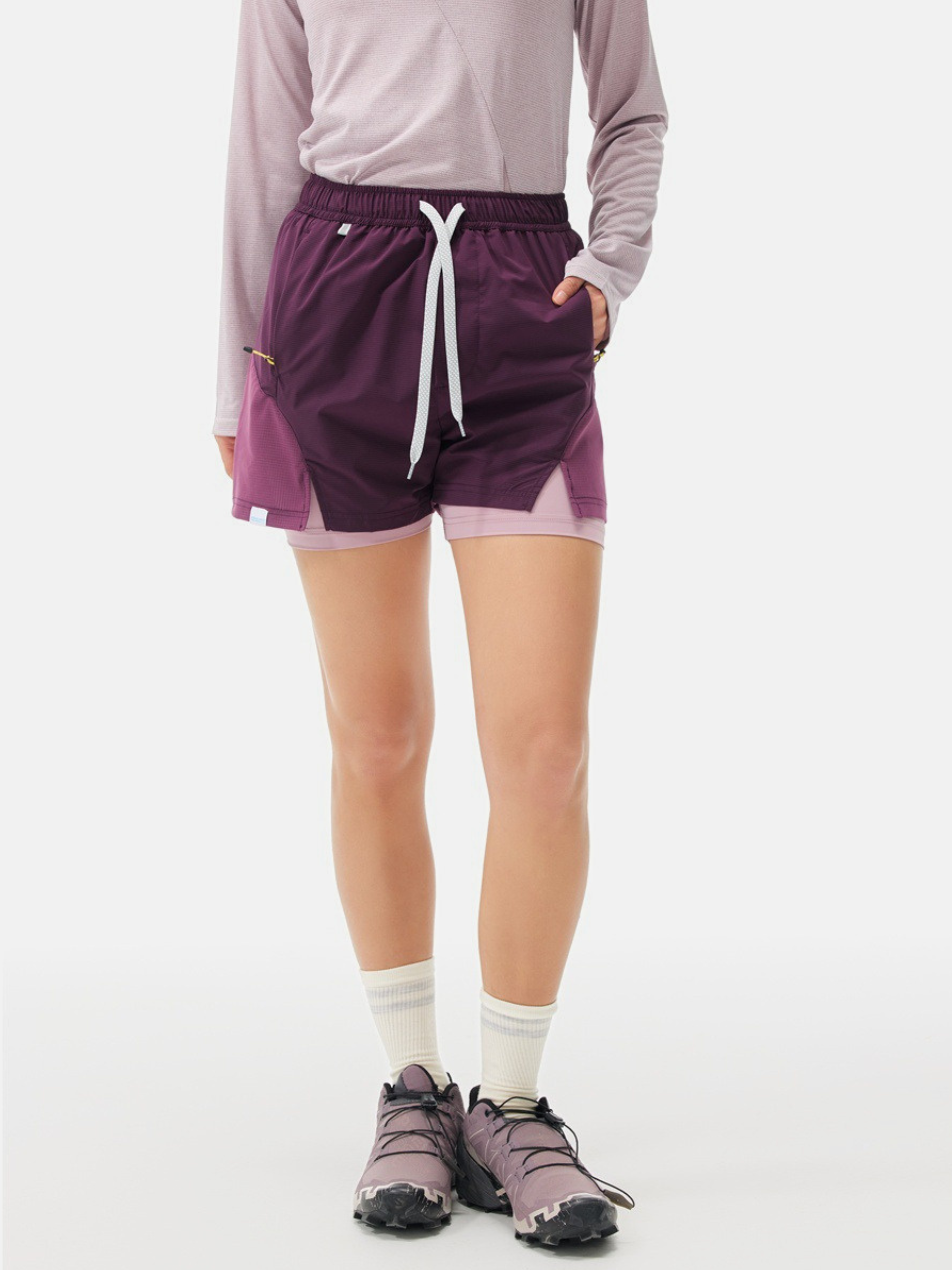 AlpGear - Unisex Quick-Dry 2-in-1 Anti-Exposure Athletic Shorts