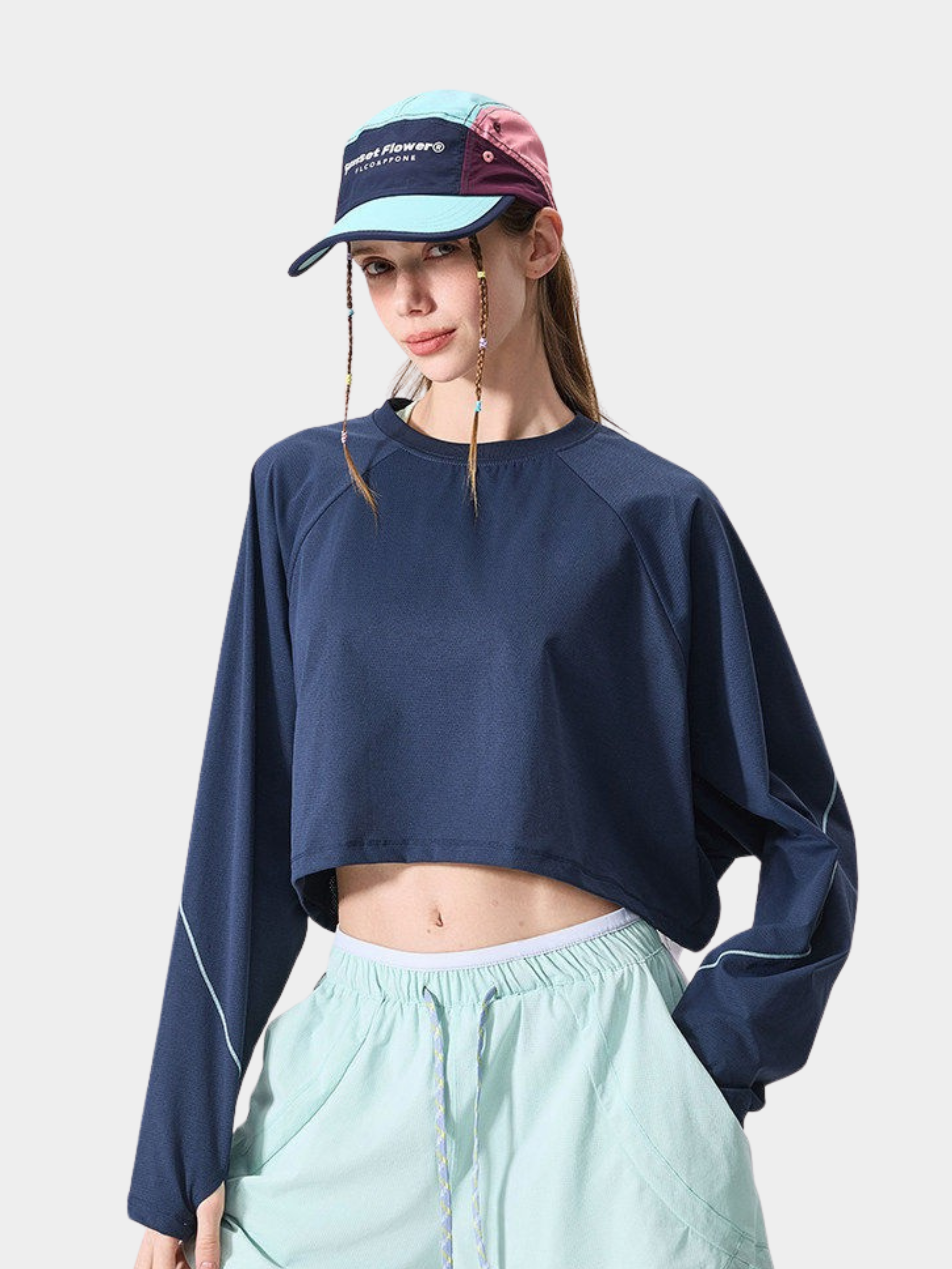 Crossland - Women's Lightweight Breathable Quick-Dry Cropped Long Sleeve