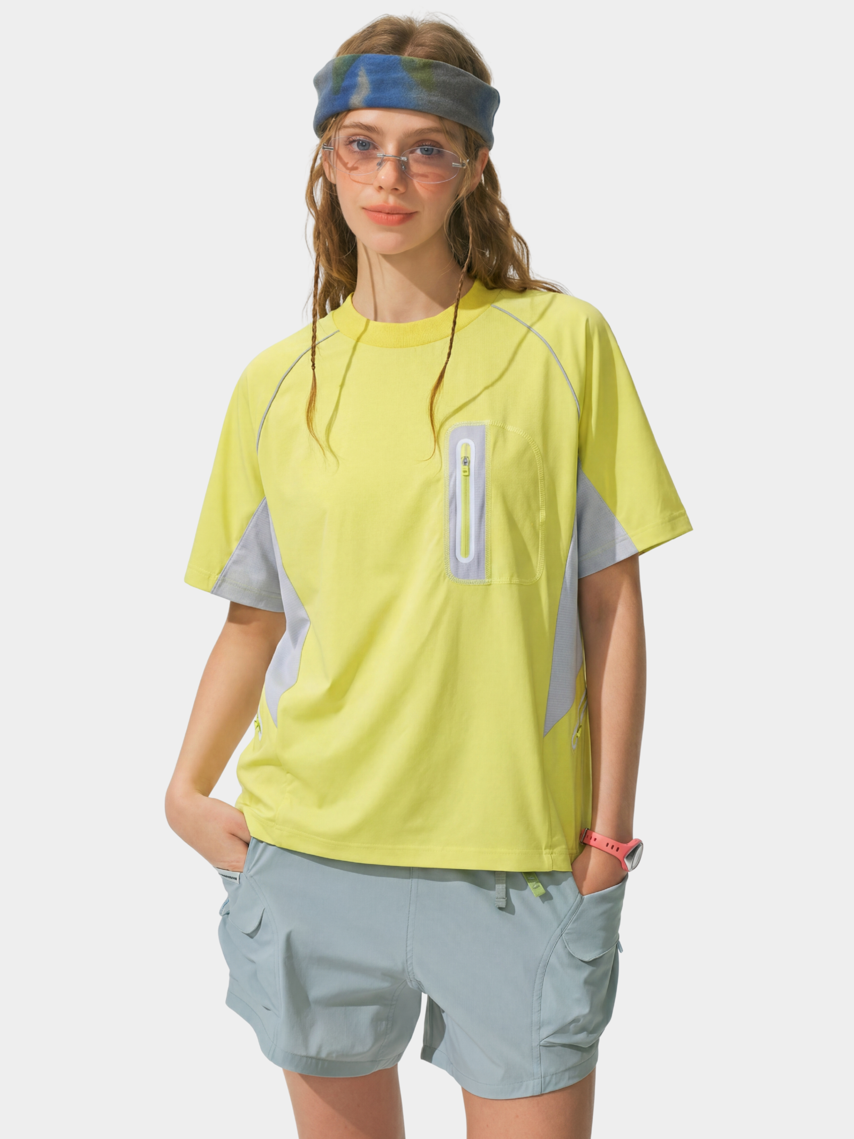 LightFlare - Colorblock Mesh Breathable Quick-Dry T-Shirt