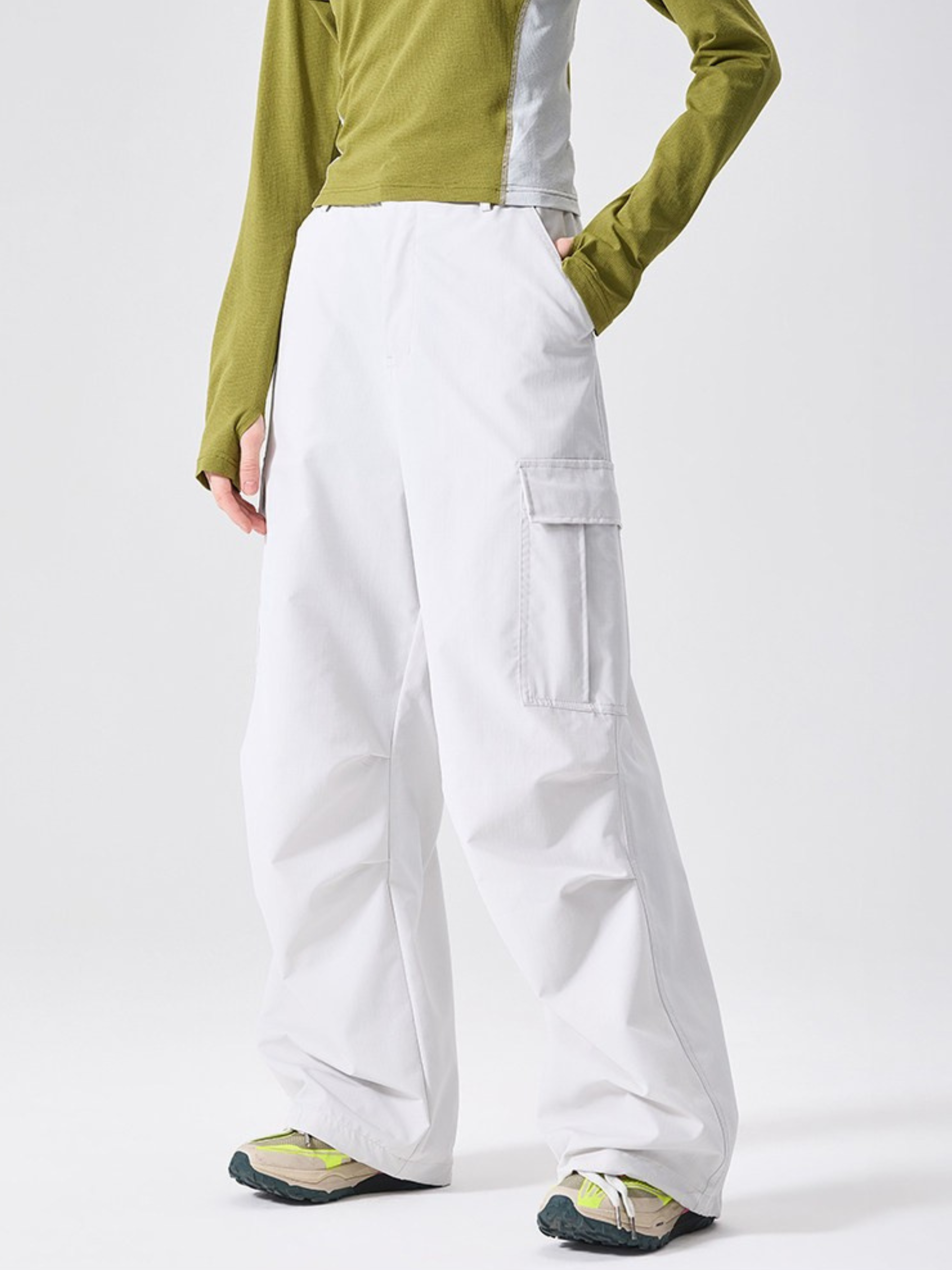 RockTote - Women's Water-Repellent Wide-Leg Utility Pants