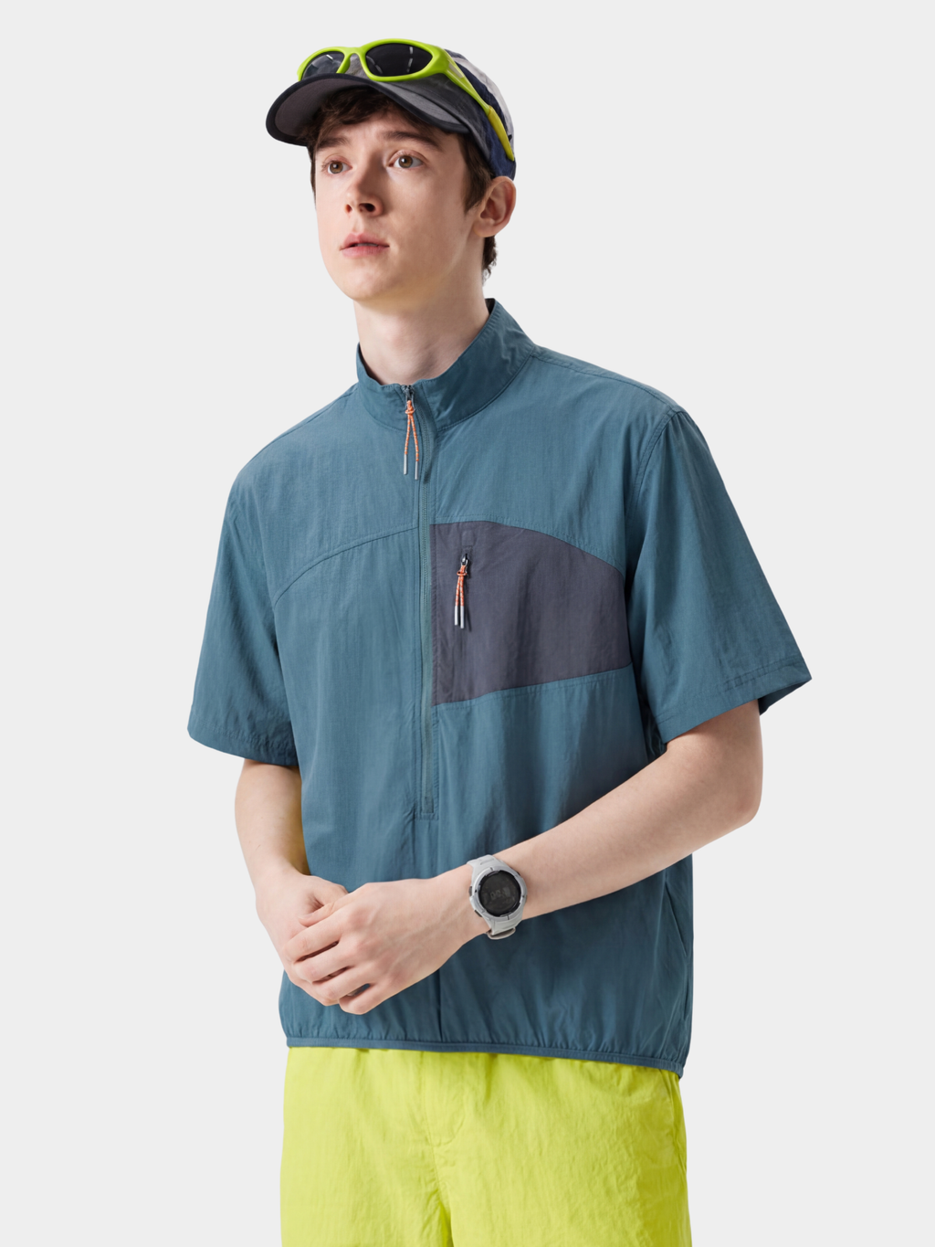 IronRidge - UPF50+ Lightweight Half-Zip Stand Collar Quick-Dry T-Shirt
