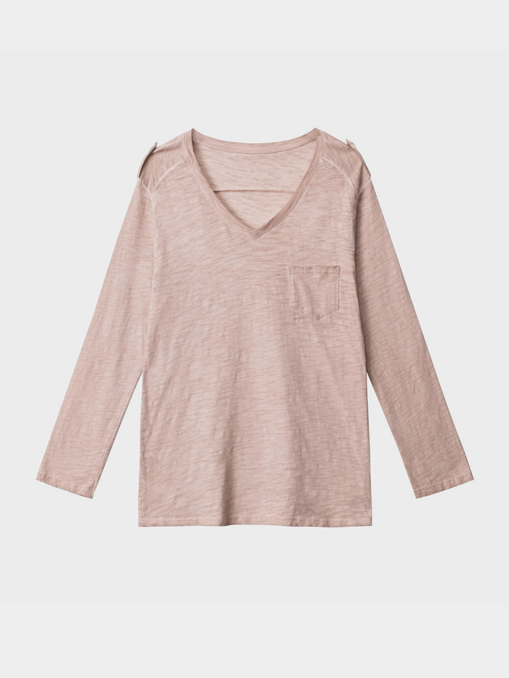 Caveridge - Women's V-Neck Slim Fit Long Sleeve T-Shirt