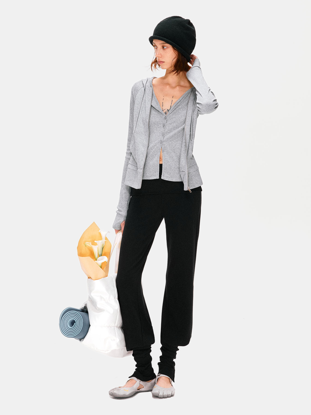 Hallowbrook - Women's Detachable Sock-Cuff Convertible Sweatpants