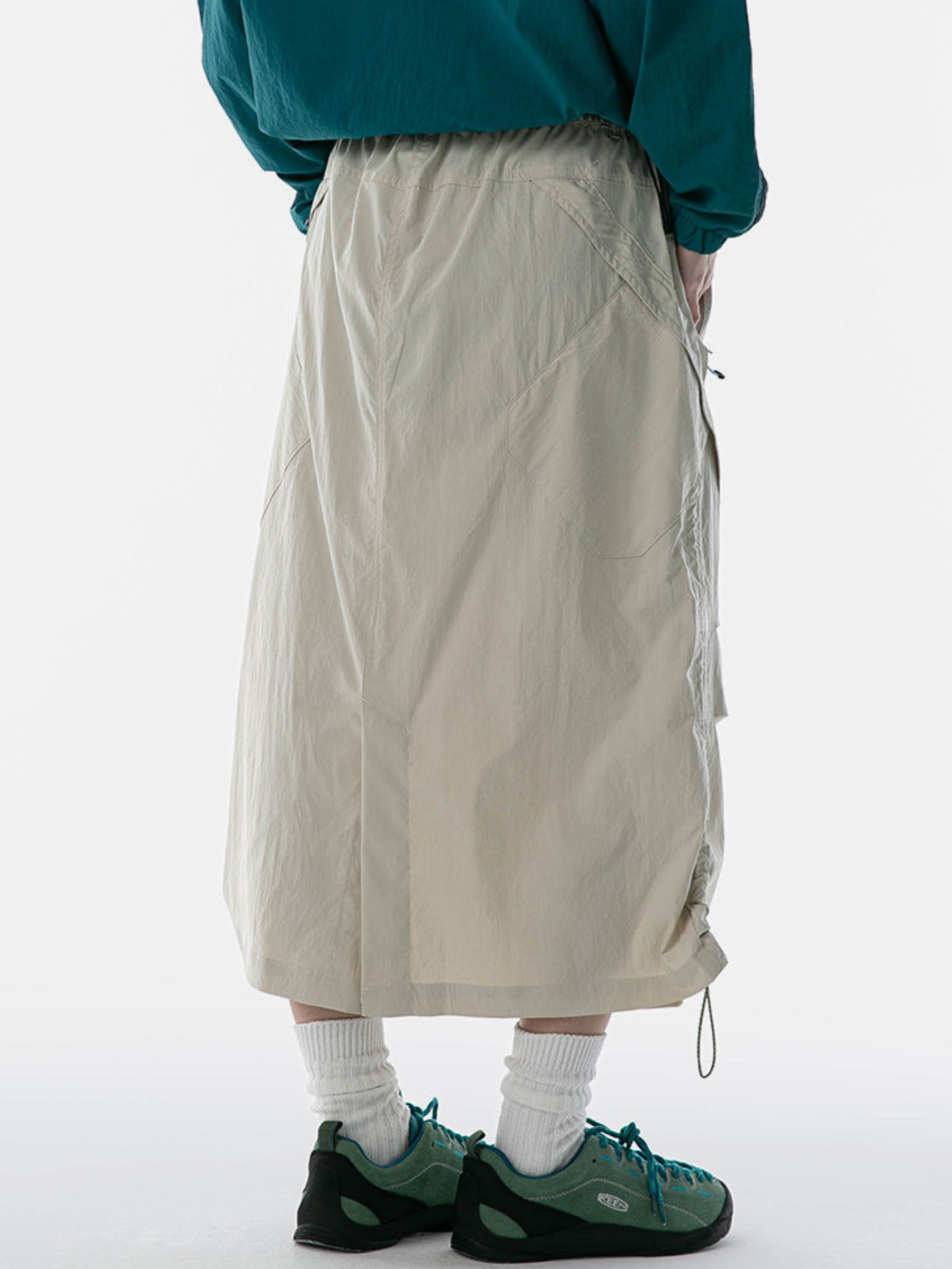 MontView - Women's Quick-Dry Drawstring Utility Midi Skirt