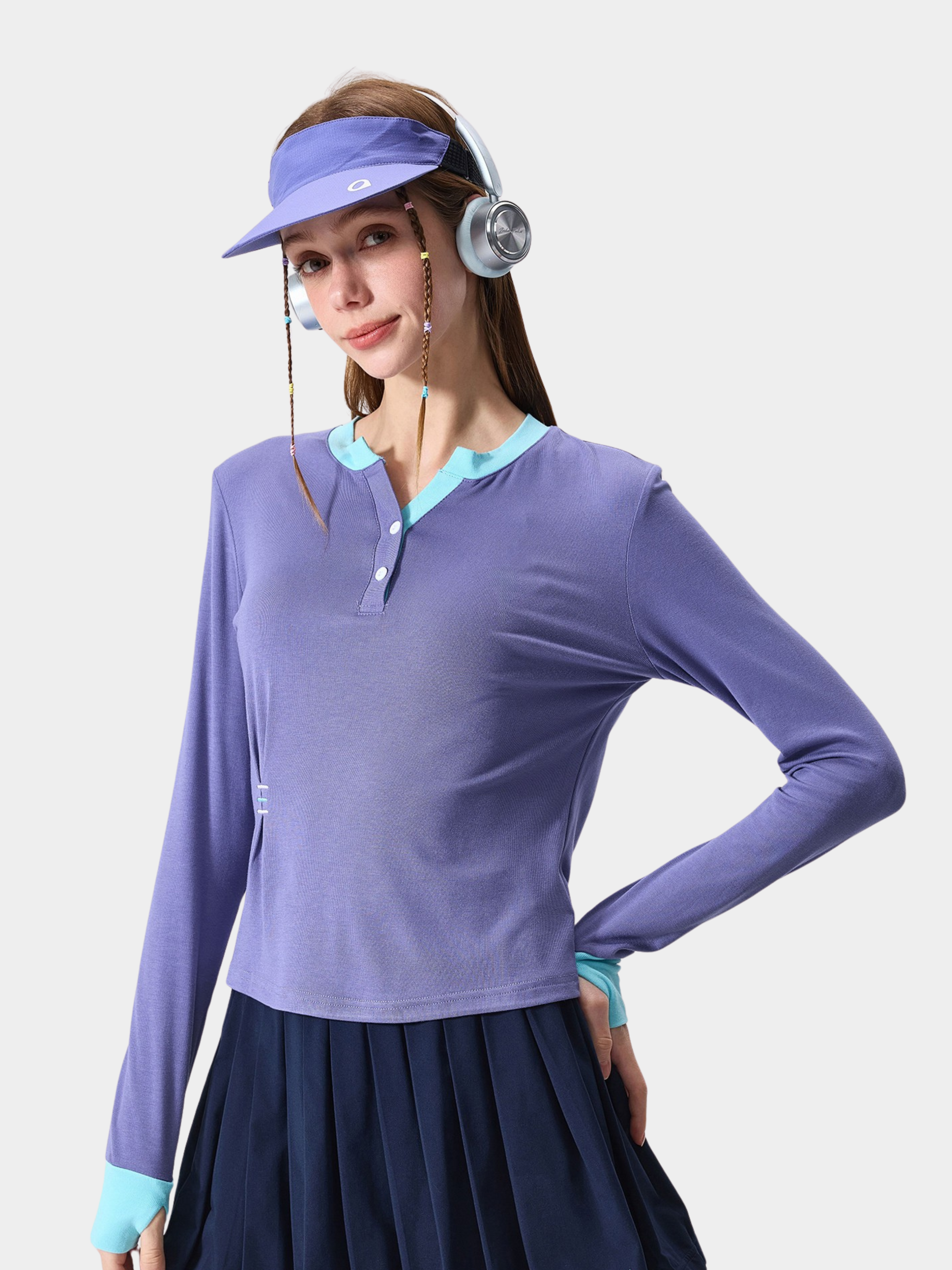 Thermax - Women's Lightweight Breathable Henley Neck T-Shirt