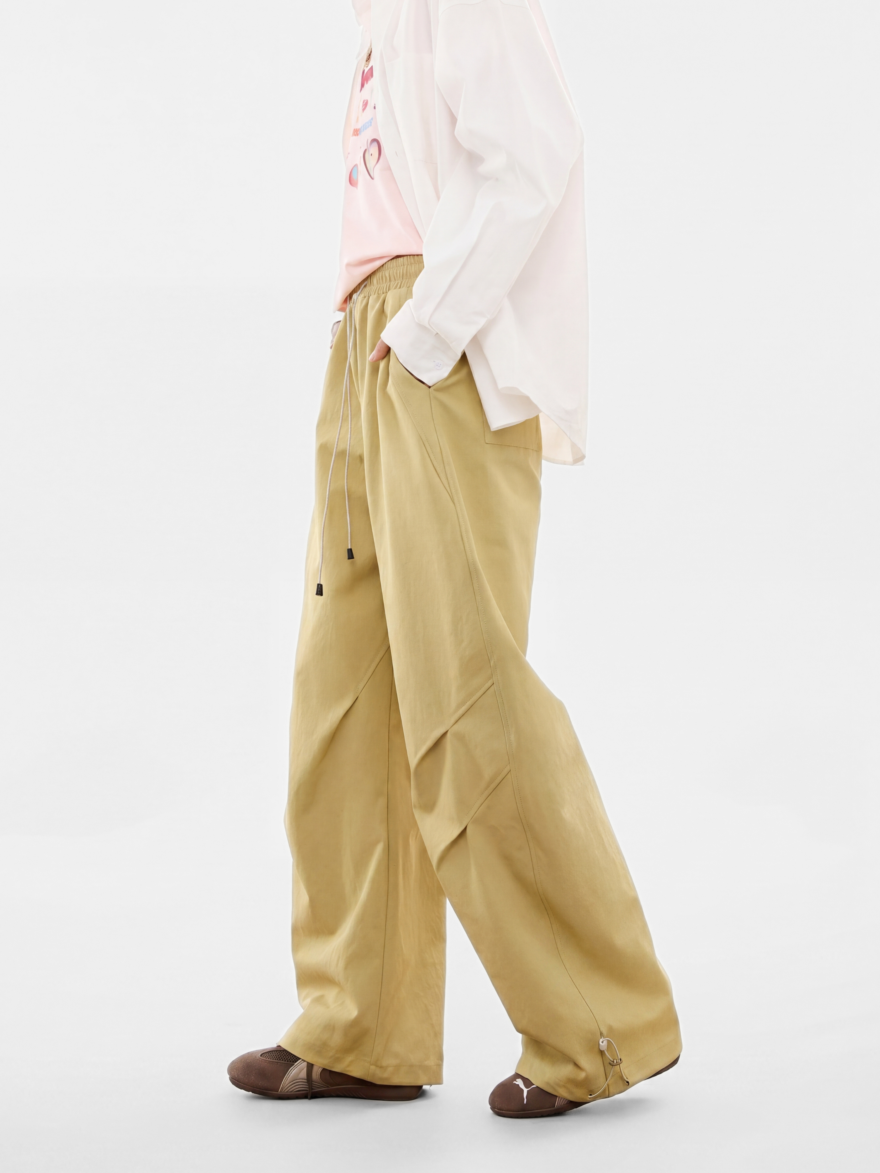 FlintPeak - Ruched Drawstring Utility Pants