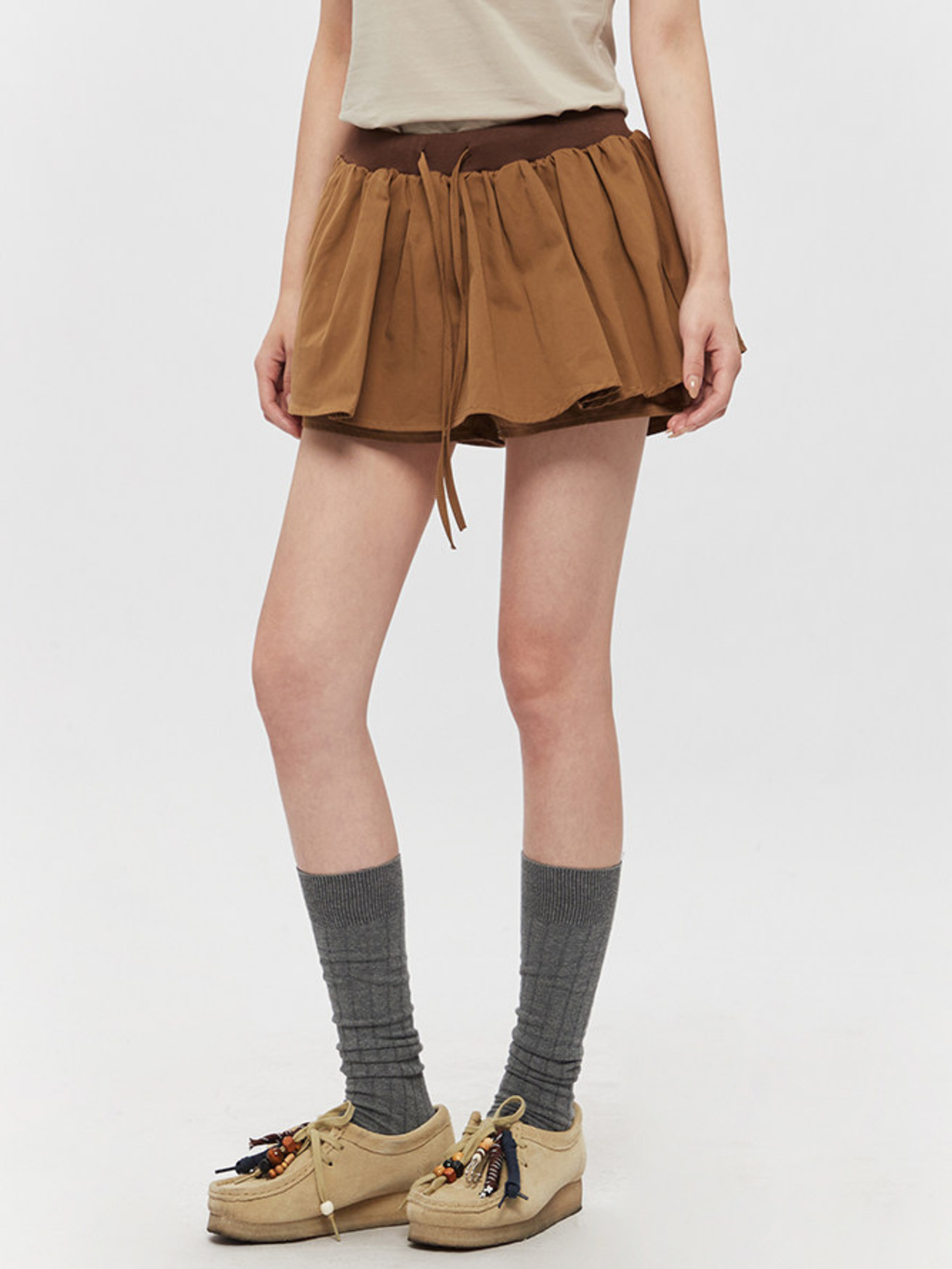 AirSwirl - Women's Drawstring Elastic Waist Pleated Skirt