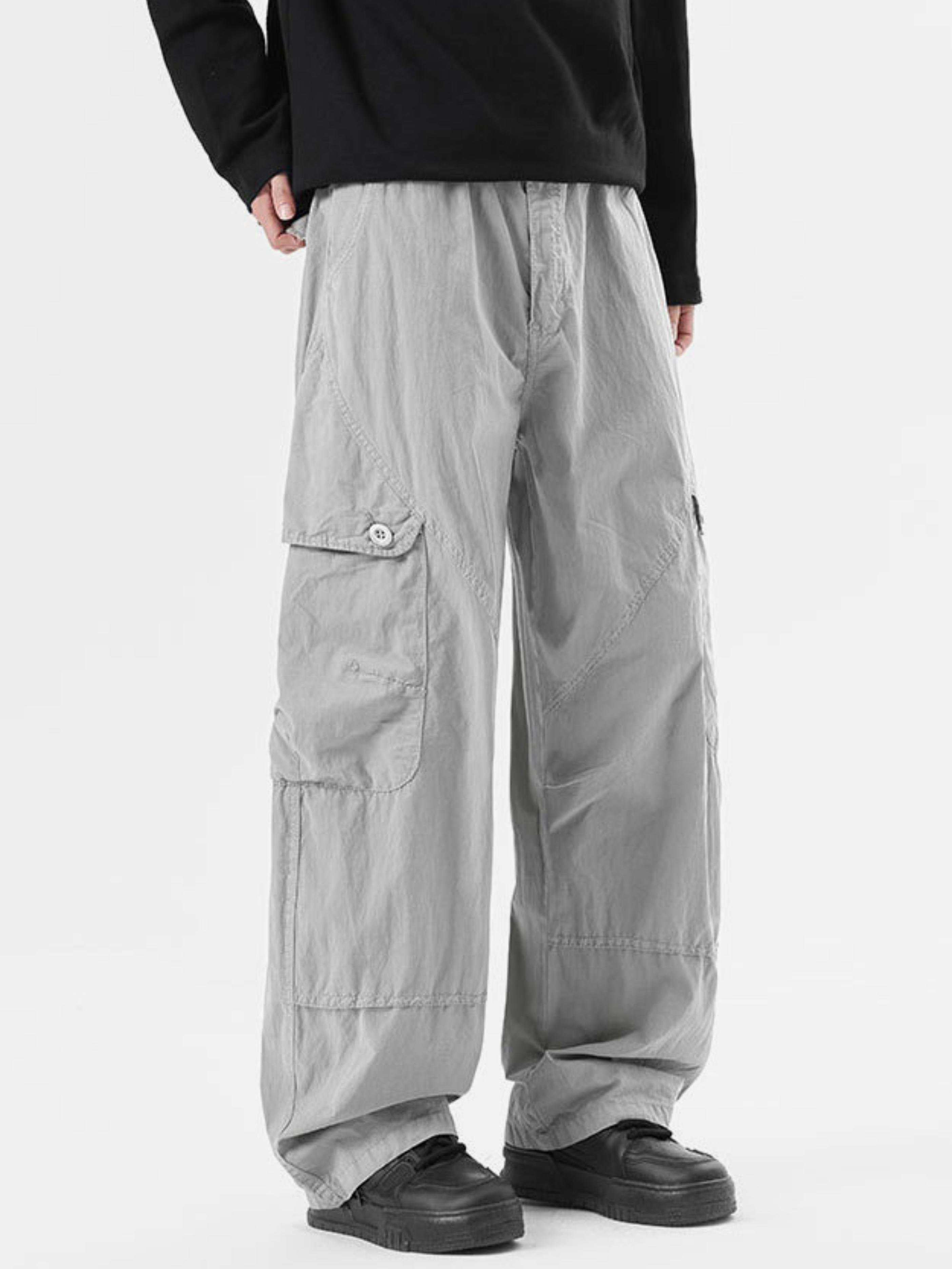 Aegeax - Men's Multi-Pocket Cotton Blend Utility Cargo Pants