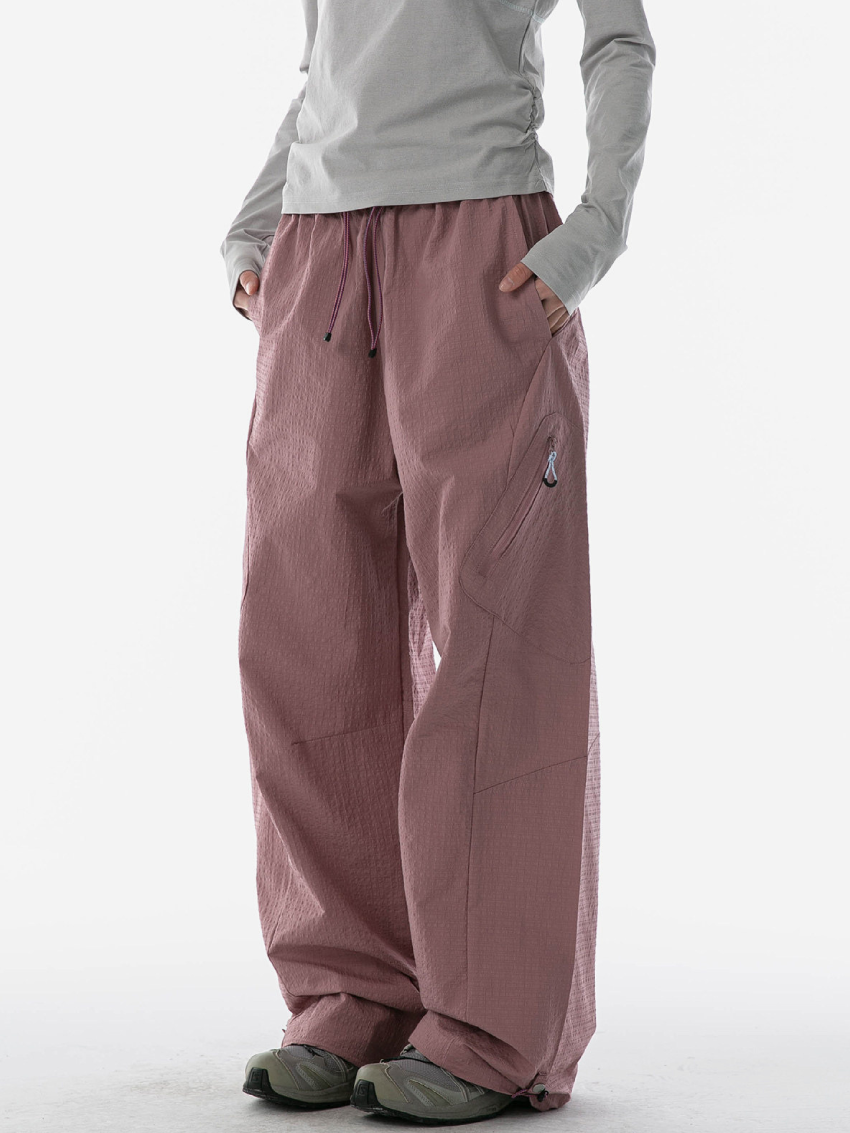 Thalax - Women's Large Pockets Water-Repellent Paratrooper Pants