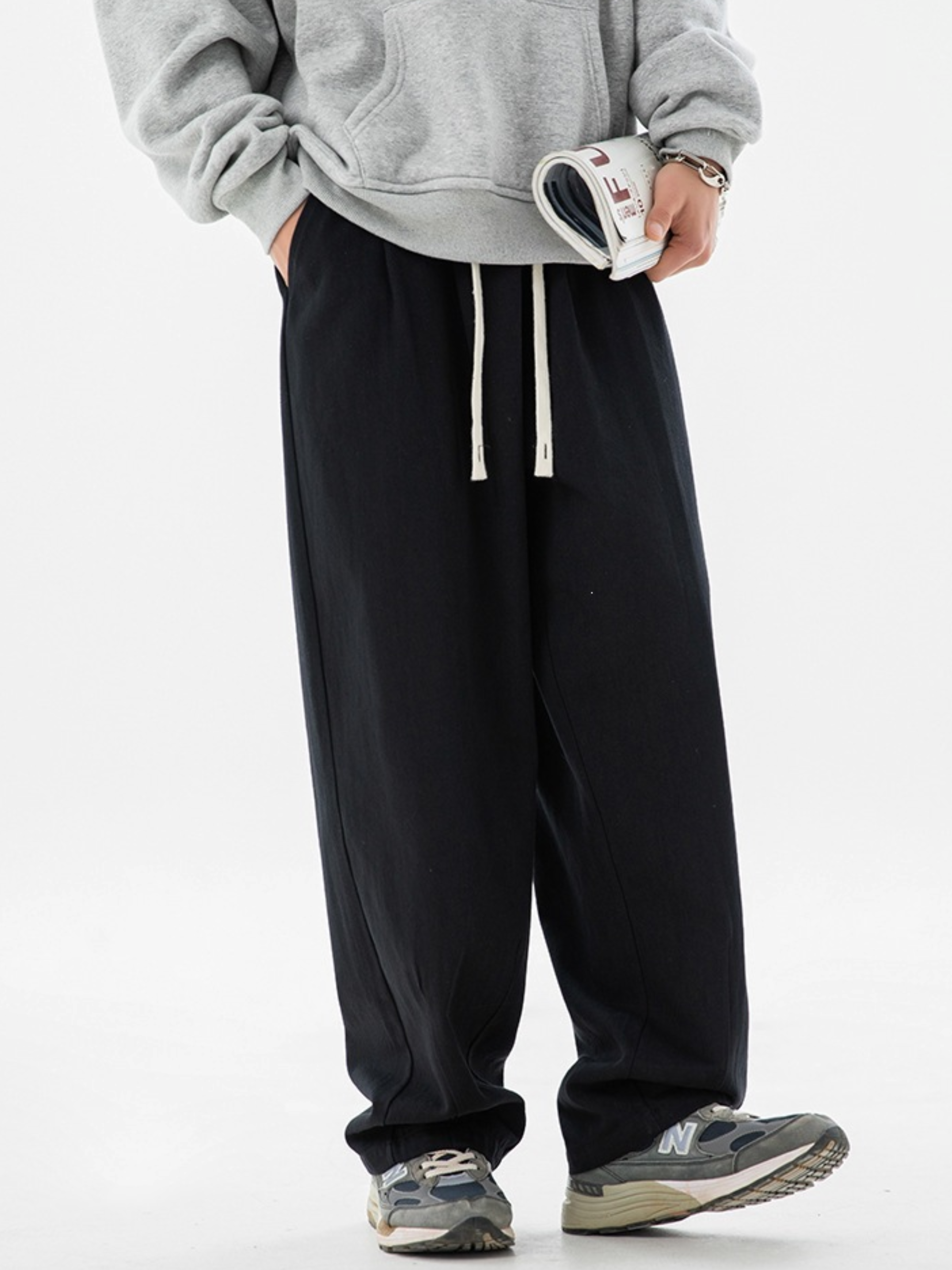 AlpineHike - Men's Washed Cotton Relaxed Fit Pants