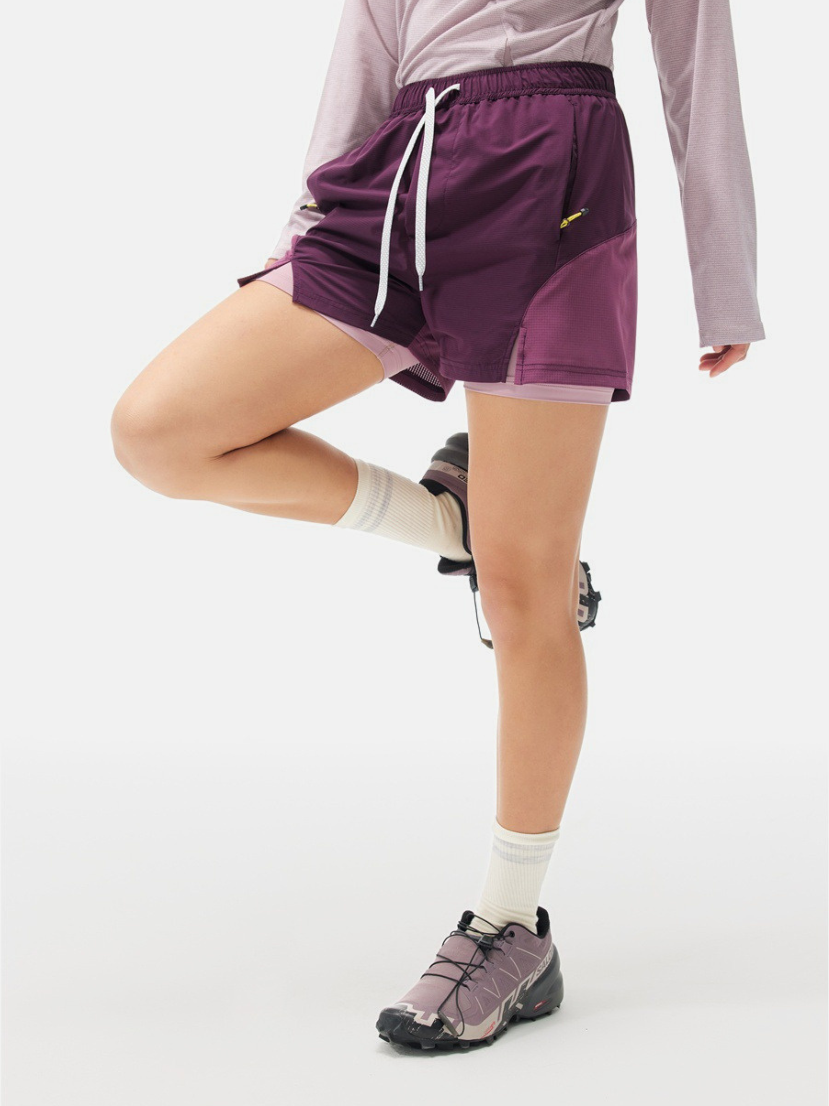 AlpGear - Unisex Quick-Dry 2-in-1 Anti-Exposure Athletic Shorts