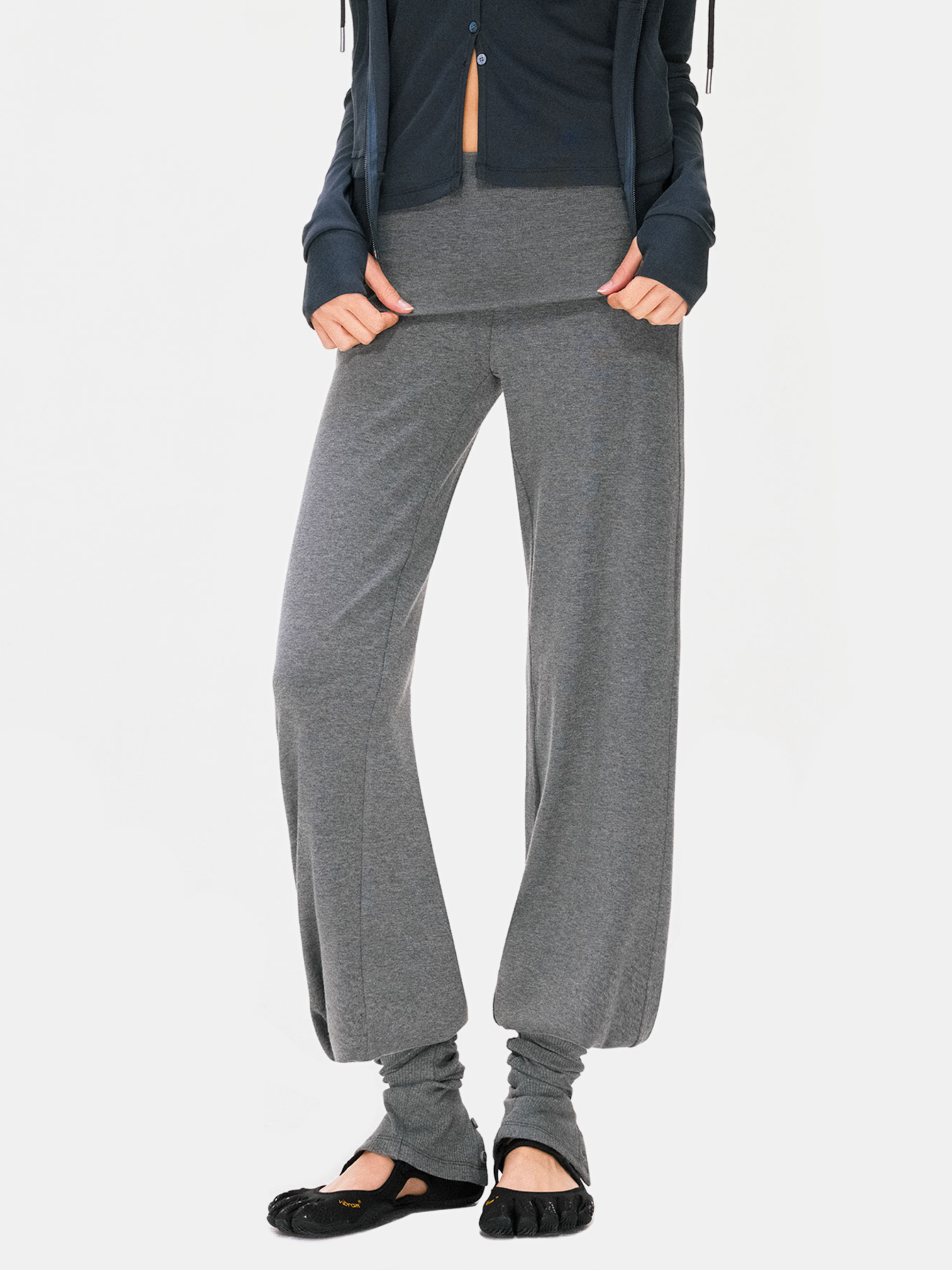 Hallowbrook - Women's Detachable Sock-Cuff Convertible Sweatpants