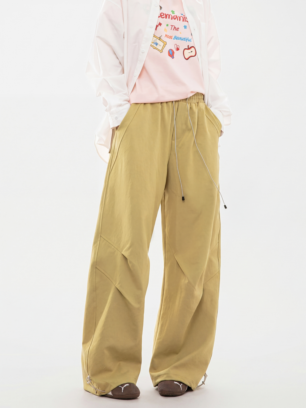 FlintPeak - Unisex Ruched Drawstring Utility Pants