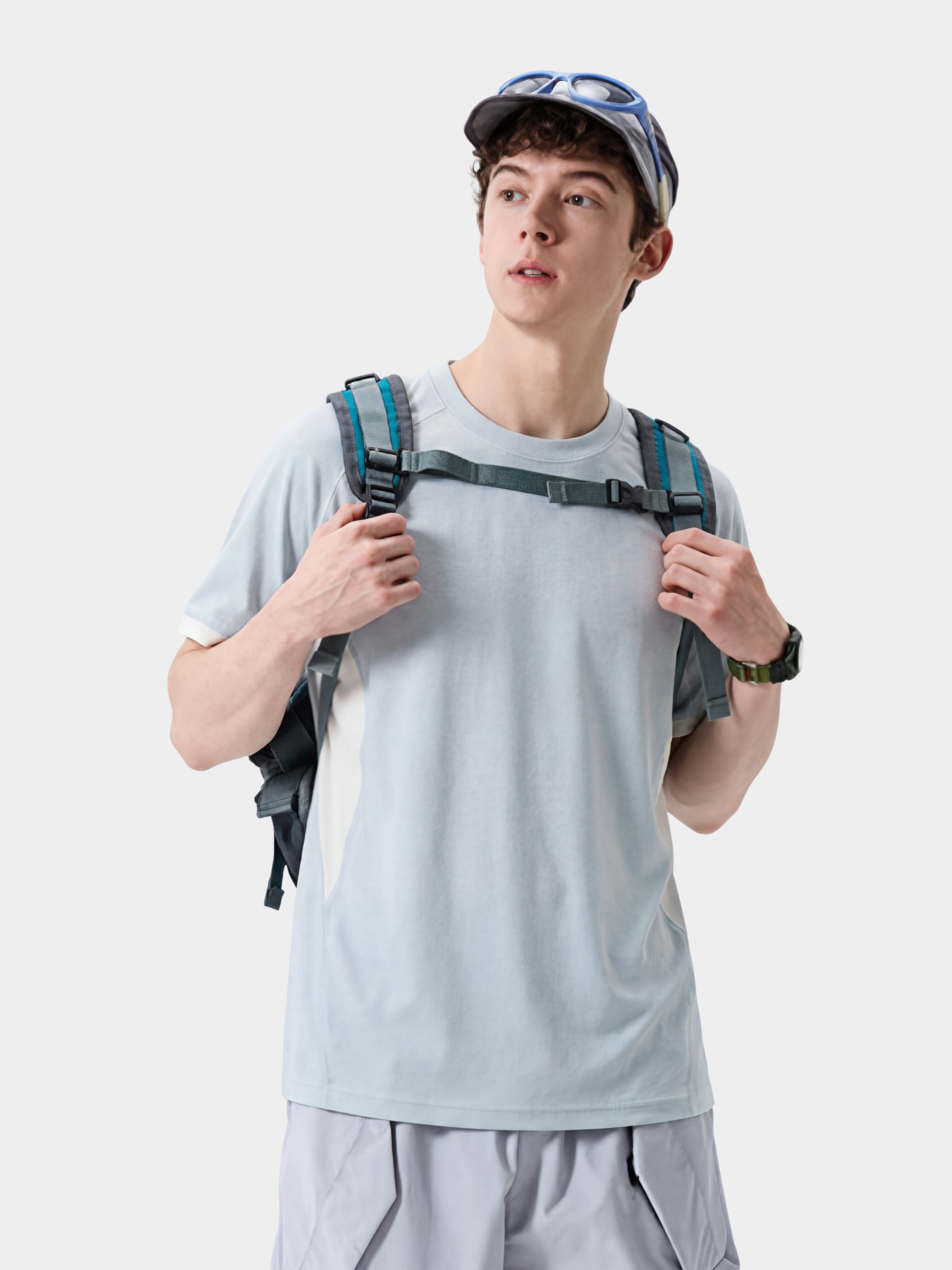 Fireclaw - Unisex Quick-Dry Colorblock Performance T-Shirt